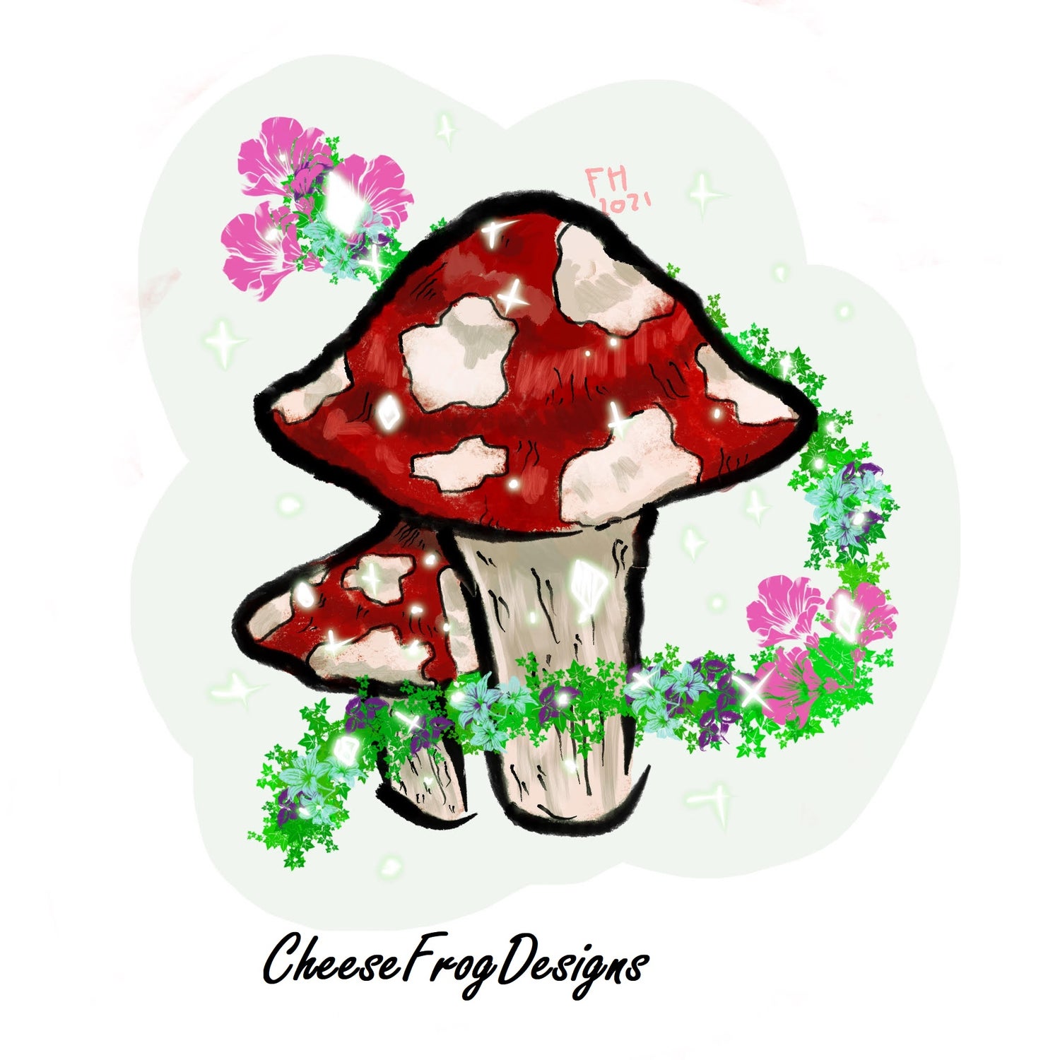 Baby Mushroom Phone Wallpaper