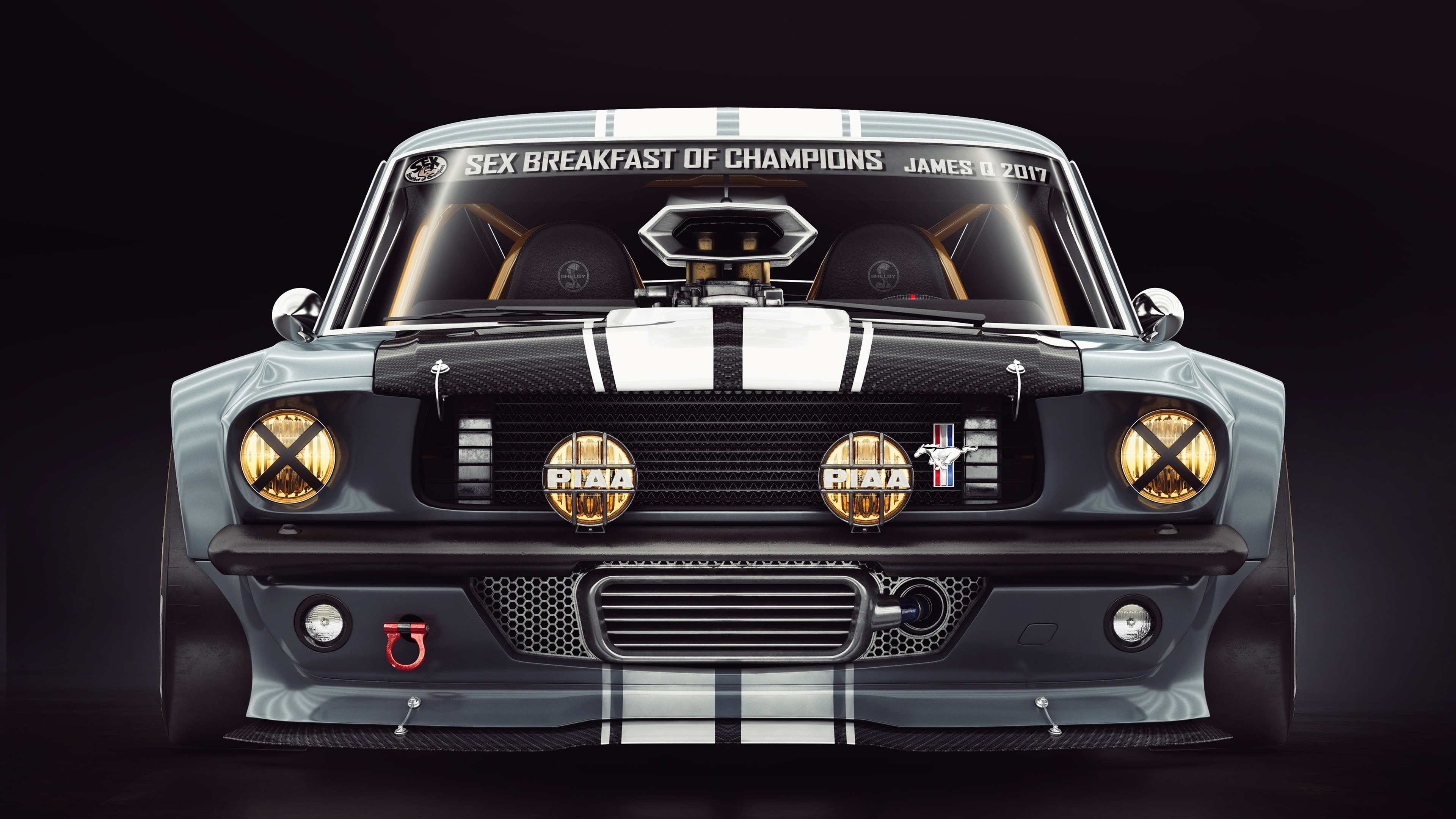 FORD Mustang 1965 4K Wallpaper. HD Car Wallpaper