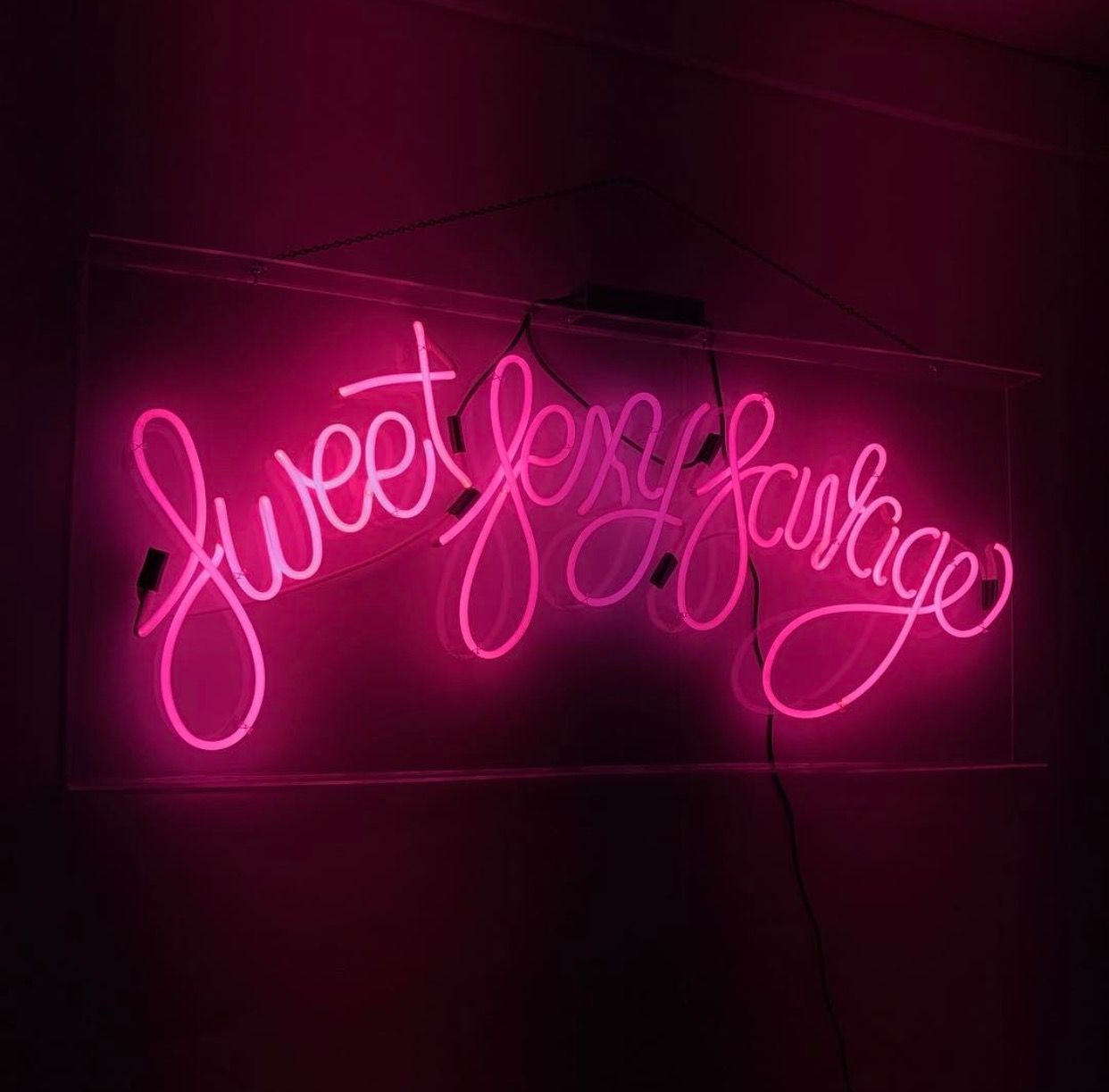 Neon Wallpaper Pink Aesthetic HD Art Wallpaper. Neon signs, Neon quotes, Neon words