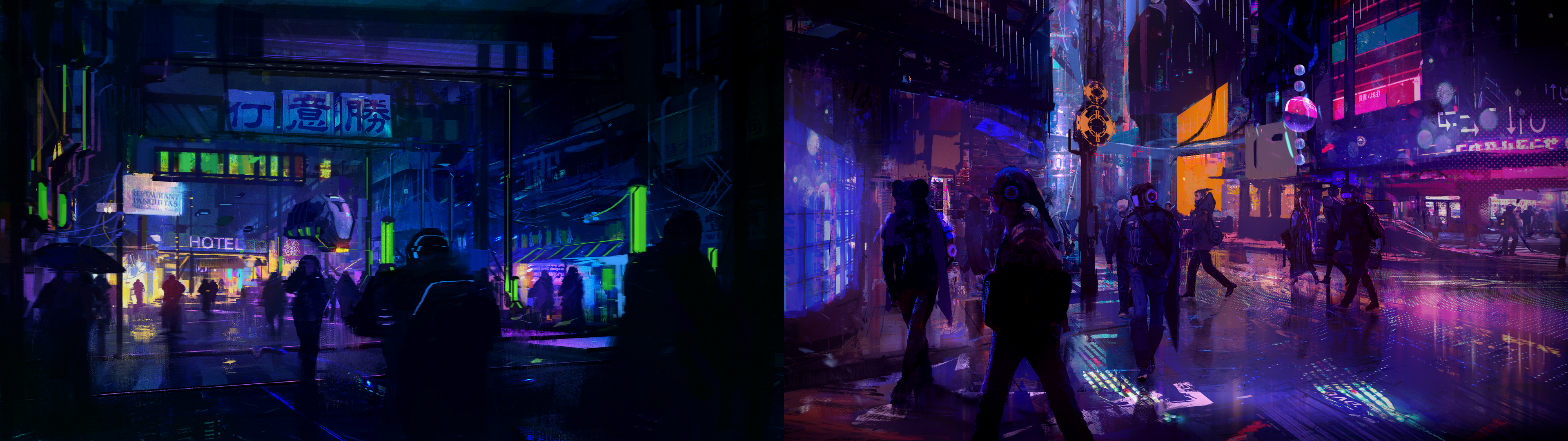 Cyberpunk City: multiwall