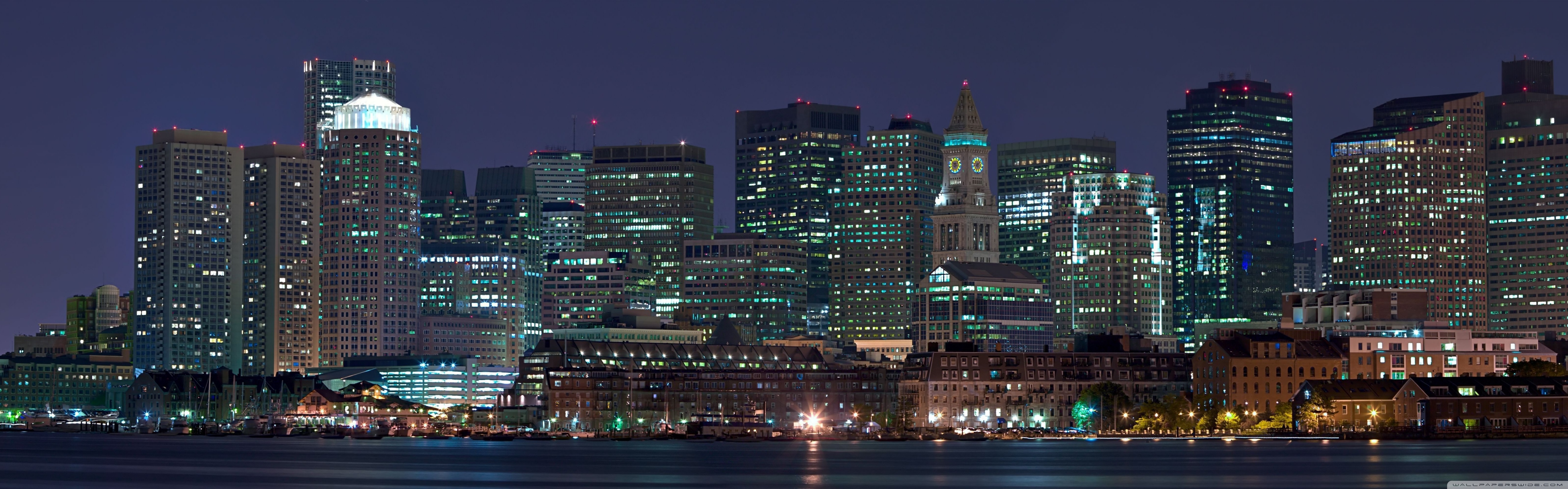 City Skyline Ultra HD Desktop Background Wallpaper for: Multi Display, Dual Monitor