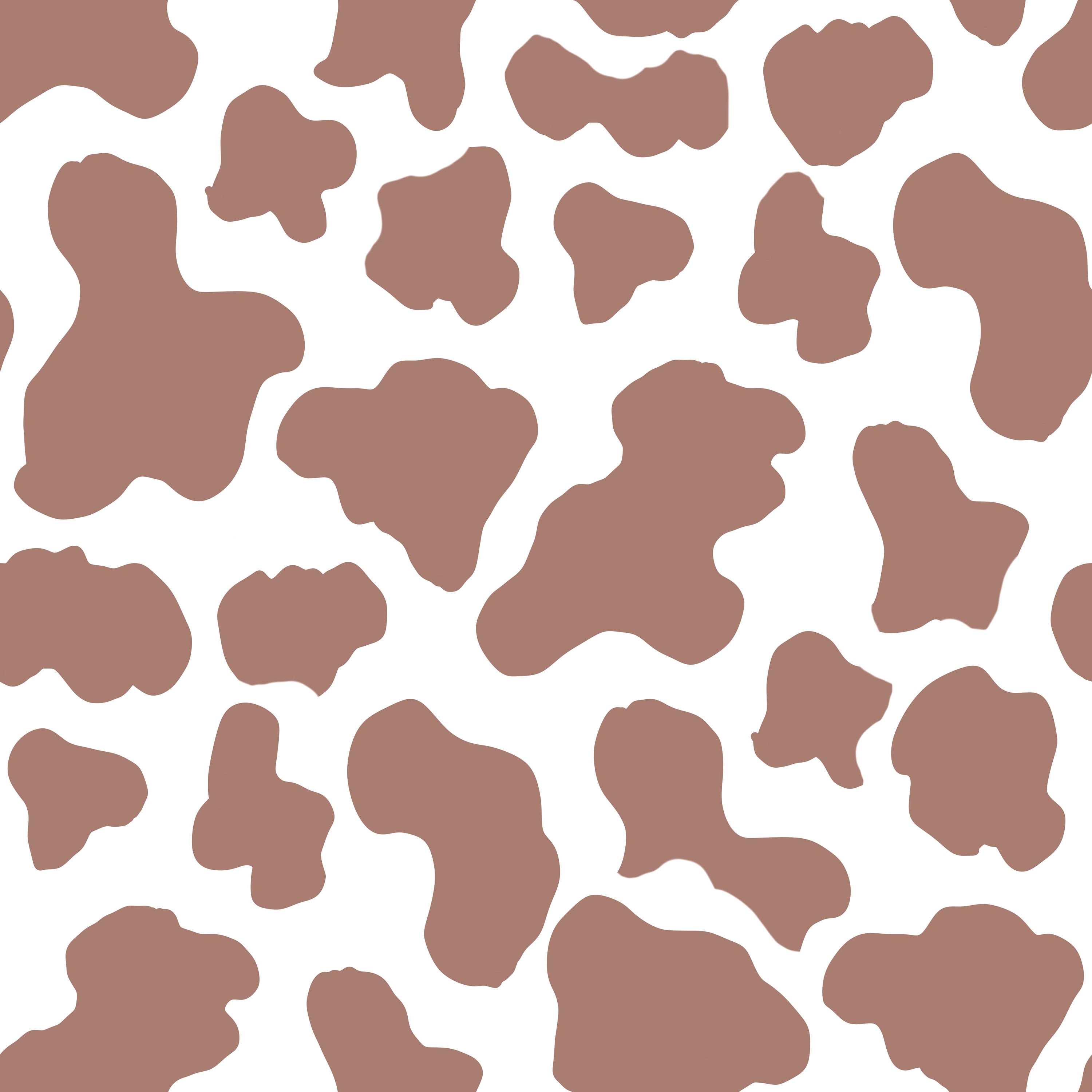 Brown Cow Print Seamless Repeat Digital Pattern Repeat for.