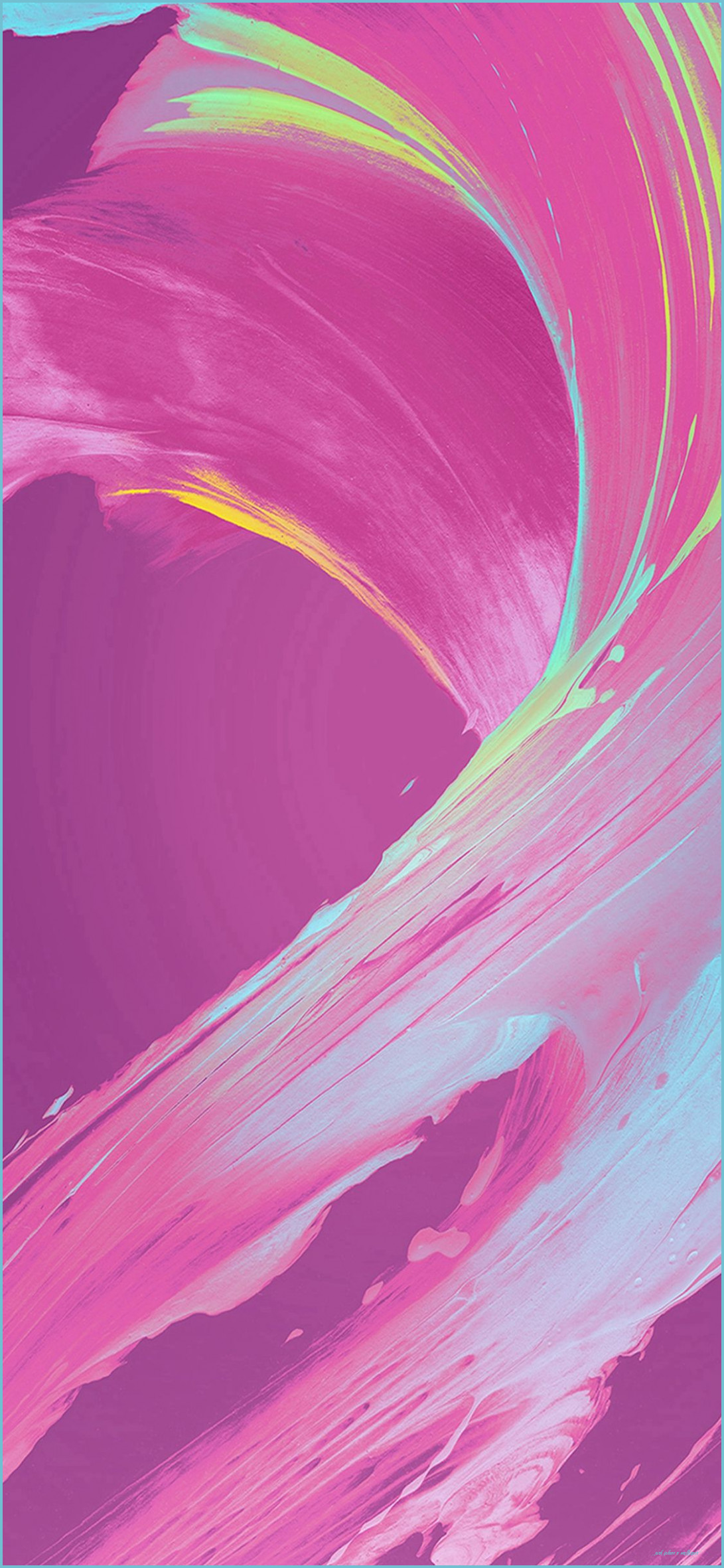 Xperia Background Purple Pink Sky Blue, Lime Green & Yellow iPhone X Wallpaper