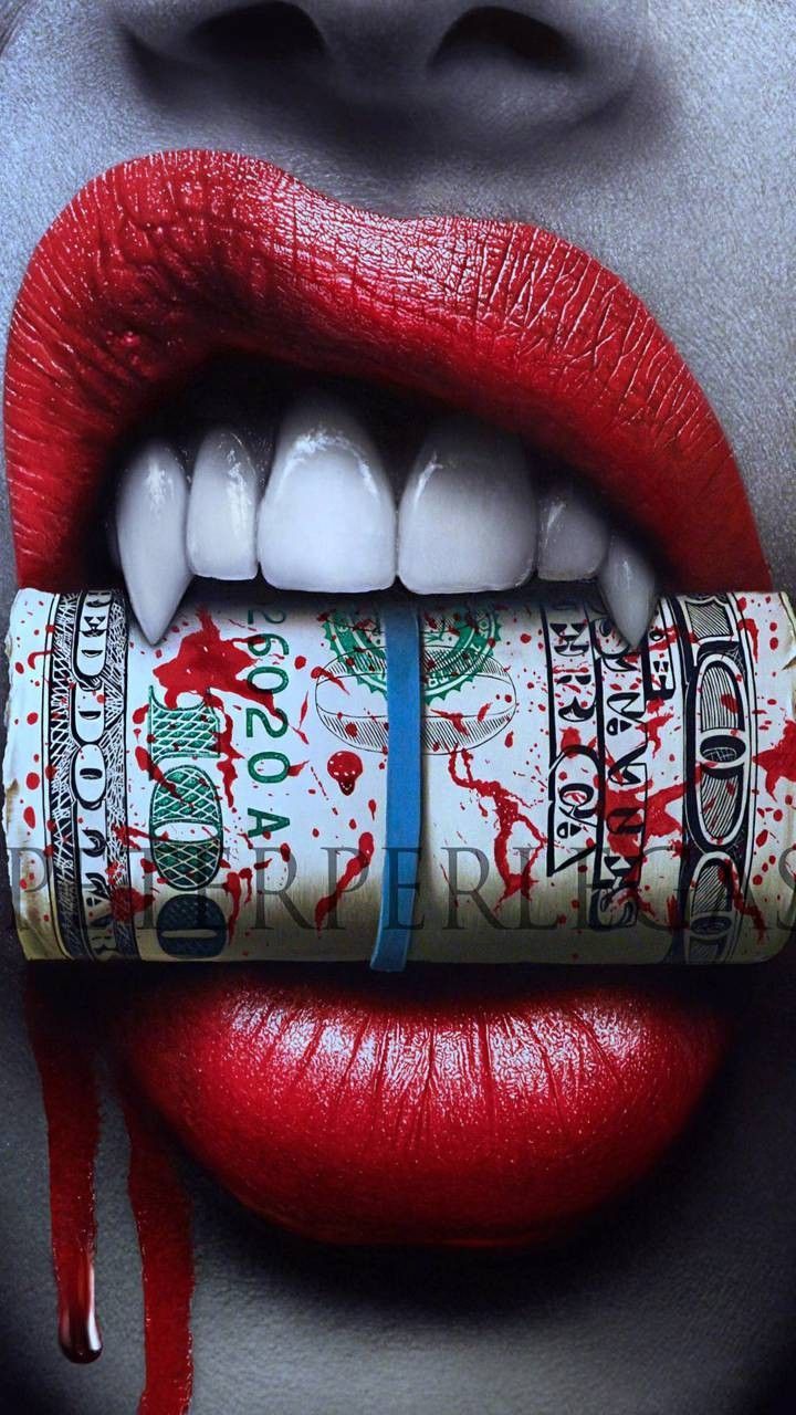 Vampire Lips Wallpaper