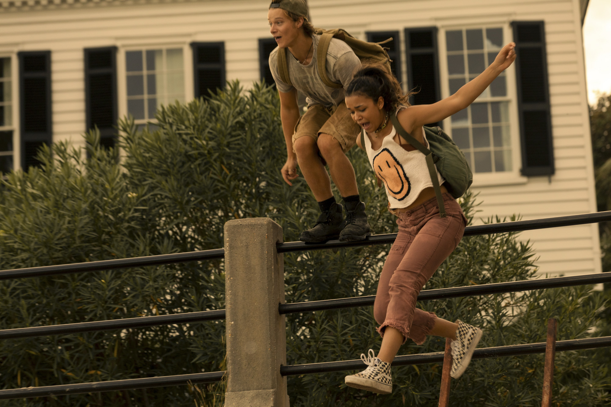 Outer Banks season 2 first look photo reveal John B and Sarah on the run