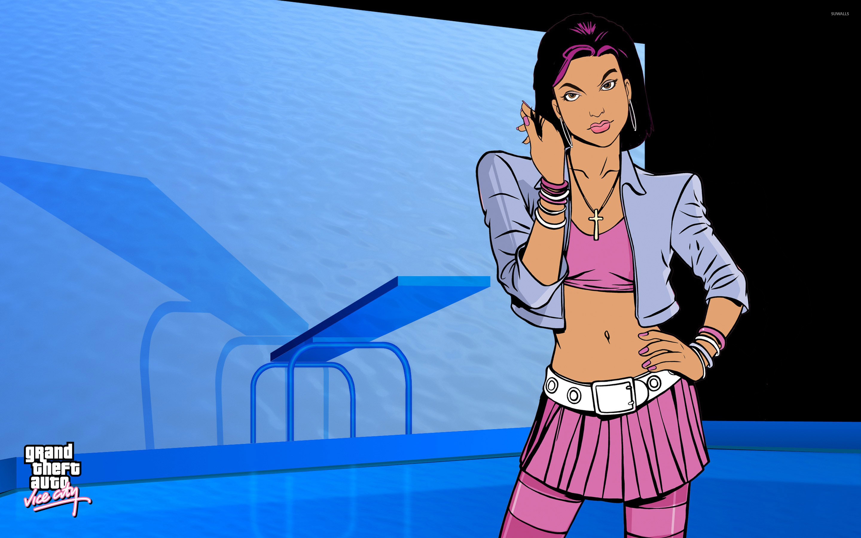 Brunette in Grand Theft Auto: Vice City wallpaper wallpaper