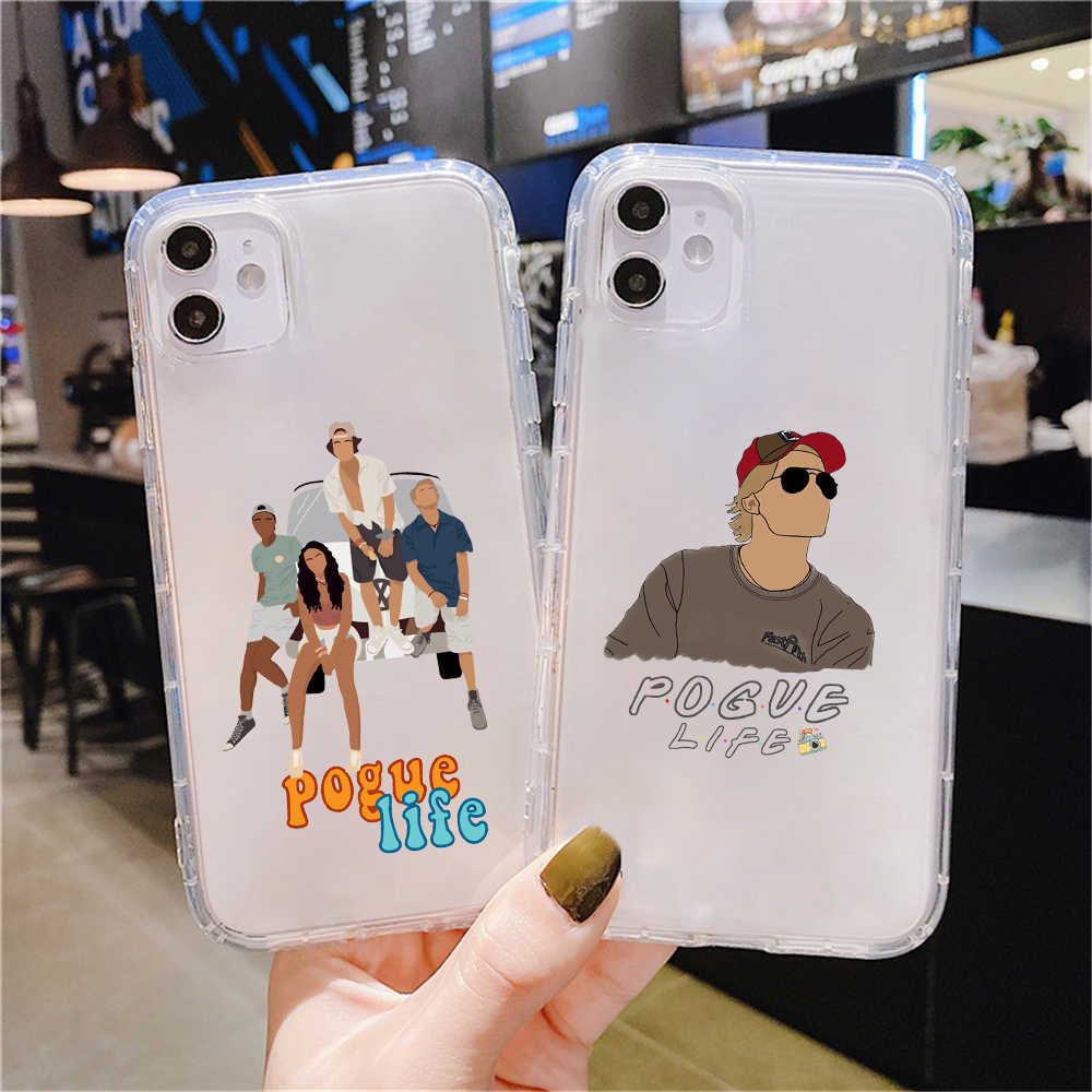 Outer Banks Livin' the Pogue Life Transparent soft shell phone For iphone X 7 XS XR XSM 11 11Pro cute CASE Cover. Phone Case & Covers