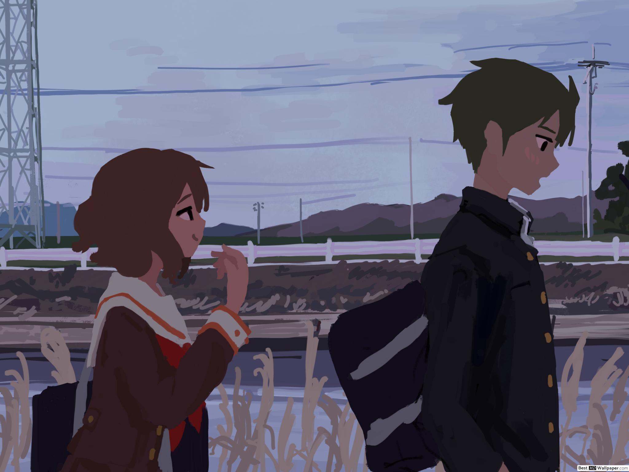 Hibike! Euphonium Oumae & Shuuichi Tsukamoto HD wallpaper download