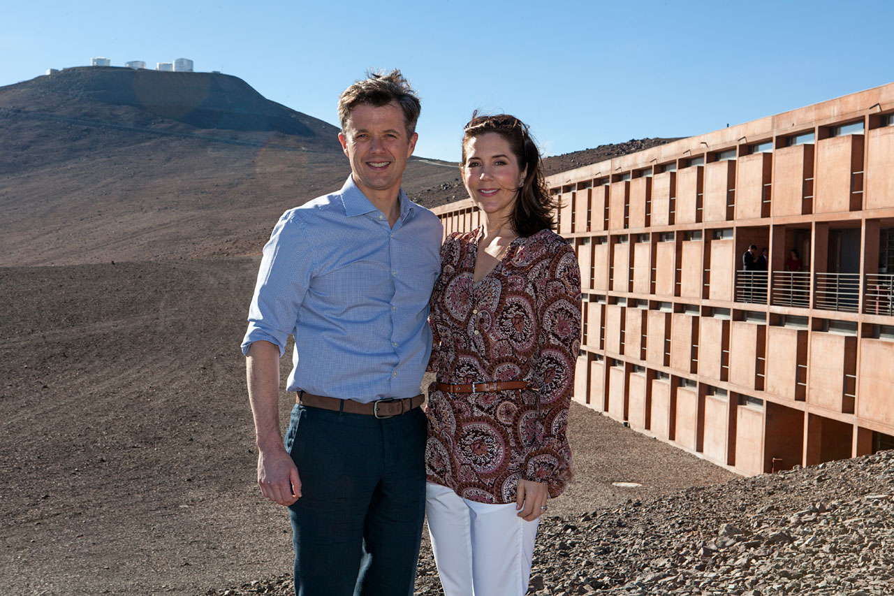 The Crown Prince Couple of Denmark during their visit to ESO's Paranal Observatory