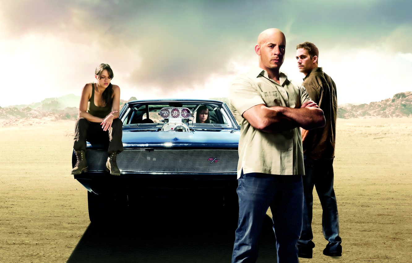 Wallpaper Dodge, Jordana Brewster, Charger, 1970, Vin Diesel, Paul Walker, Fast & Furious, Michelle Rodriguez, The fast and the furious 4, air intake image for desktop, section фильмы