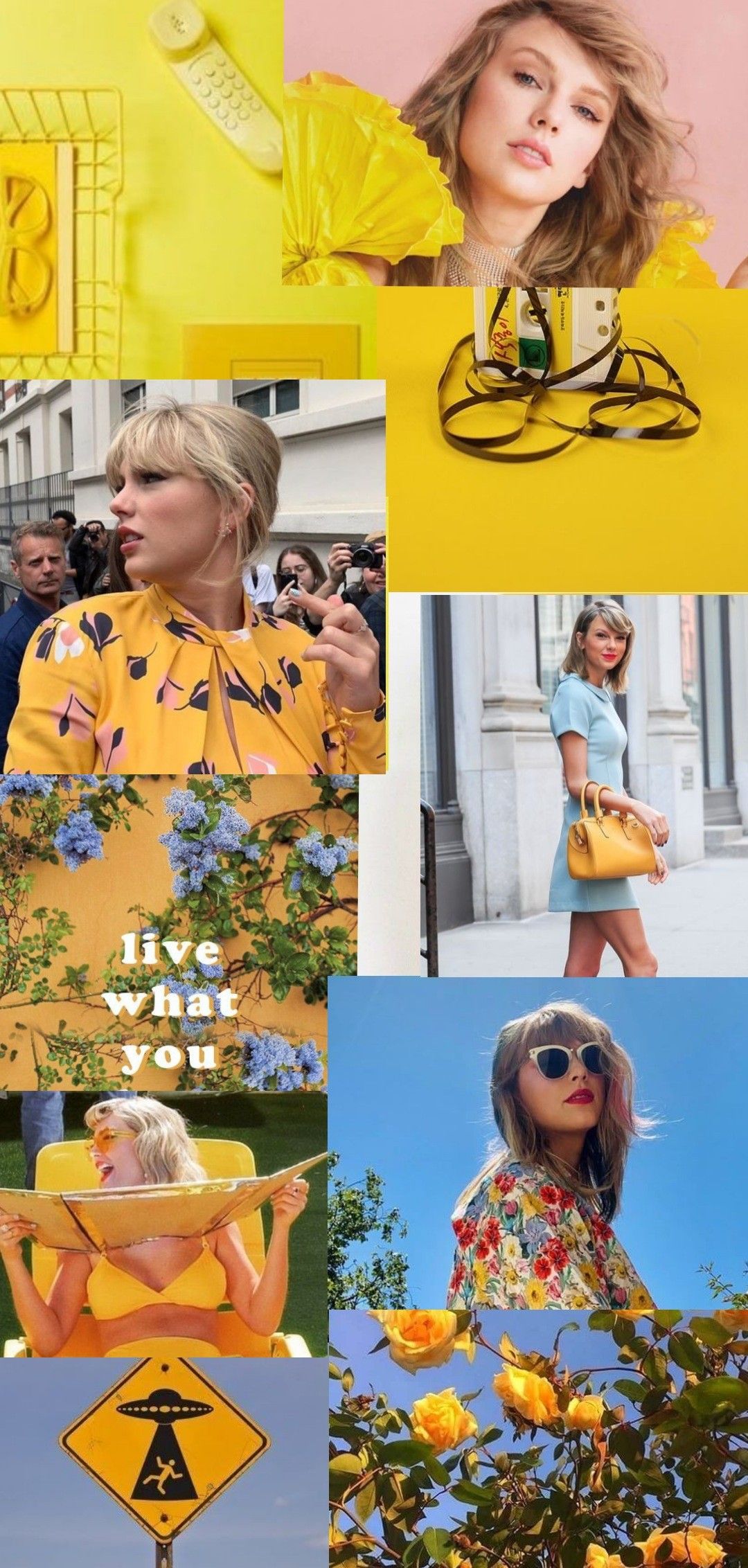 Taylor Swift yellow wallpaper. Yellow wallpaper, Yellow, Taylor swift