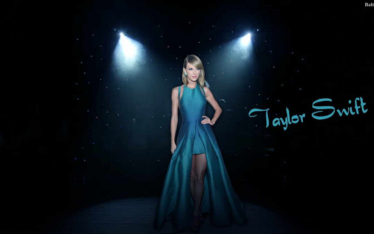 Taylor Swift Blue Dress Wallpaper 30138