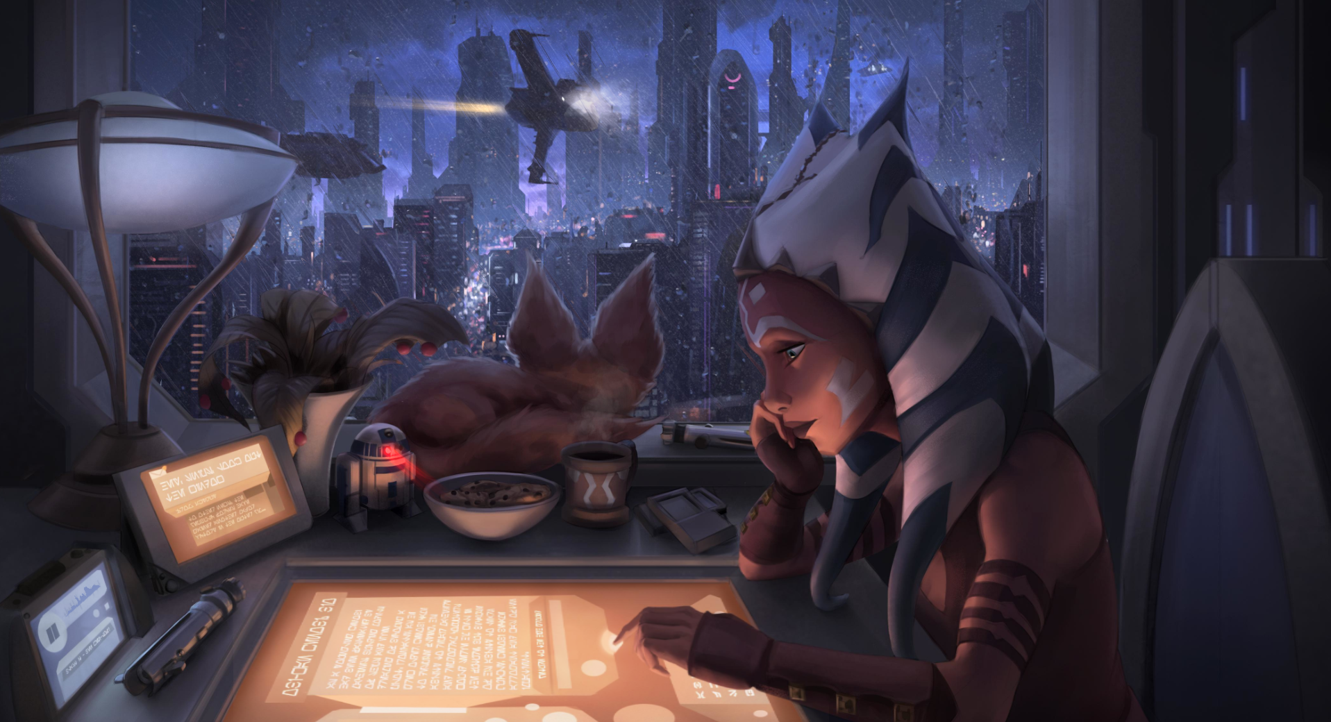 Decided To Turn U MunchkinPoopoo's LoFi Ahsoka Into An Wallpaper For The Wallpaperengine. Hope You Like It!: PrequelMemes