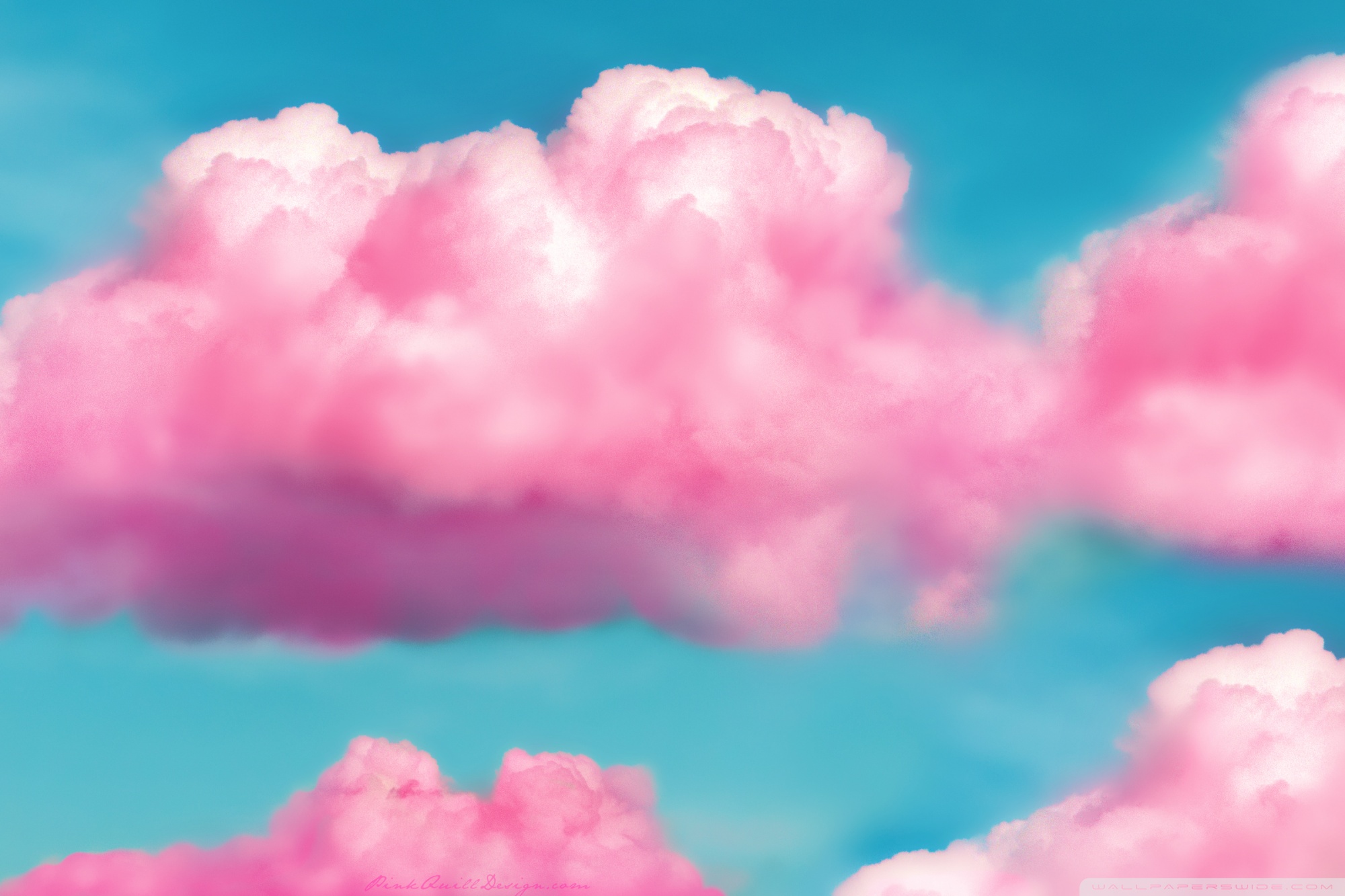 Pink Fluffy Clouds Ultra HD Desktop Background Wallpaper for 4K UHD TV, Widescreen & UltraWide Desktop & Laptop, Tablet