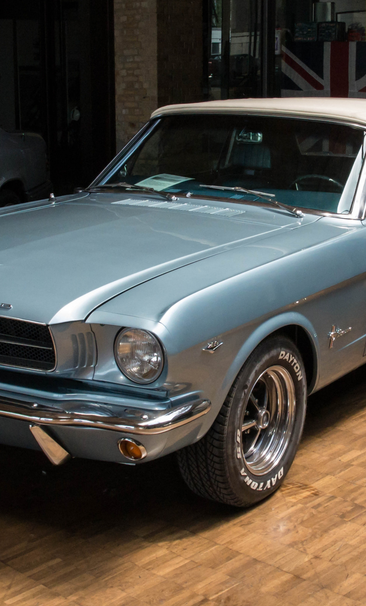 Download 1280x2120 wallpaper classic, muscle car, ford mustang, iphone 6 plus, 1280x2120 HD image, background, 2408