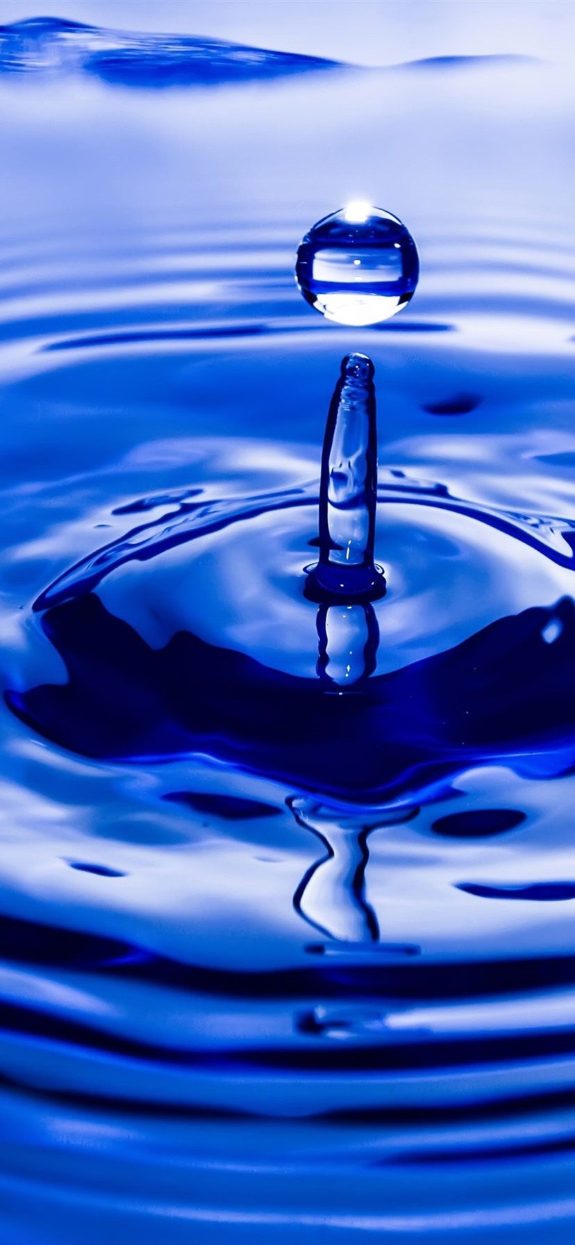 Water Drop Fall, Blue 1080x1920 IPhone 8 7 6 6S Plus Wallpaper, Background, Picture, Image