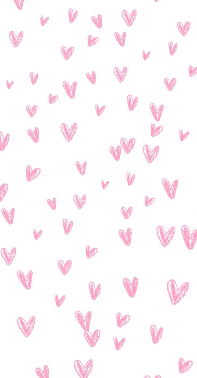 Pink heart watercolor Wallpaper