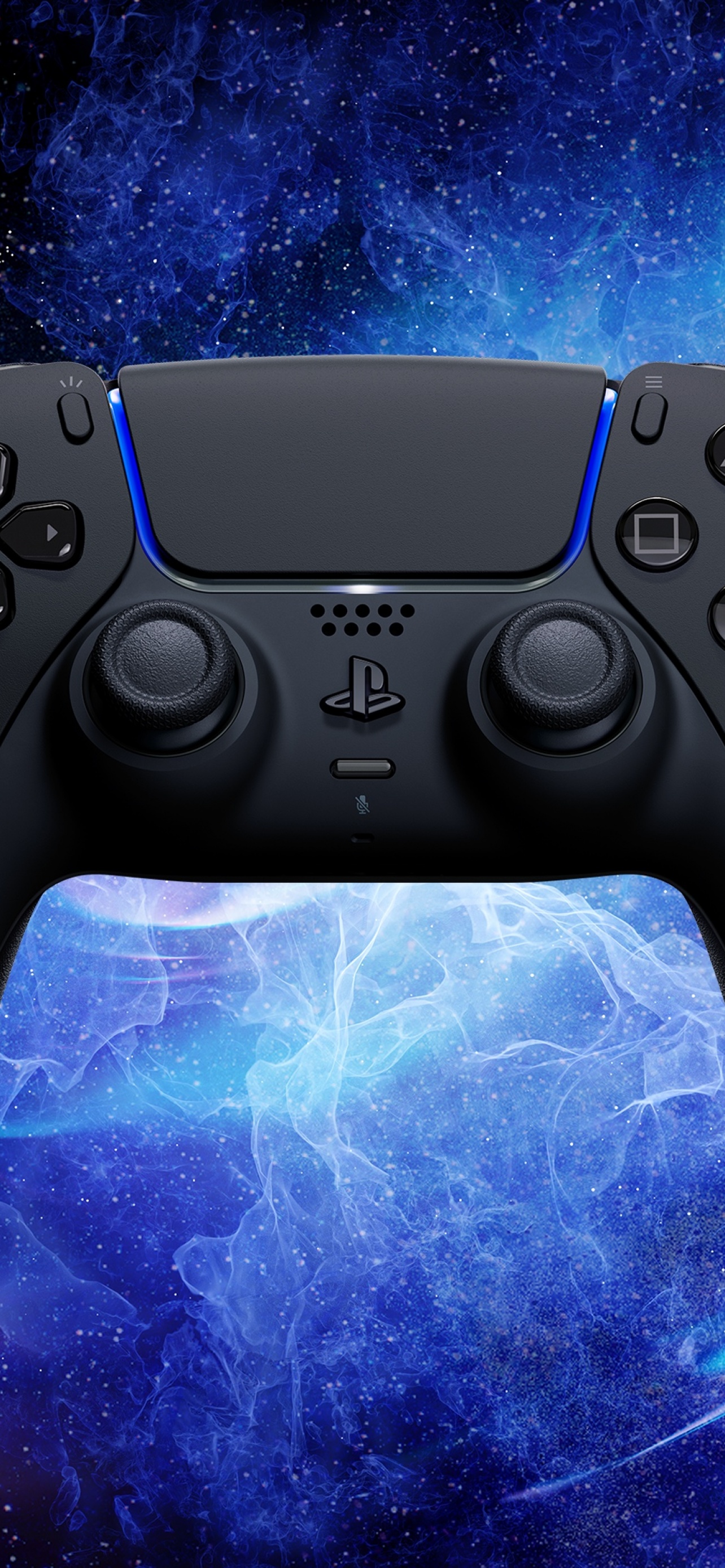 Sony PS5 Wallpaper 4K, DualSense Wireless Controller, Midnight Black, Technology