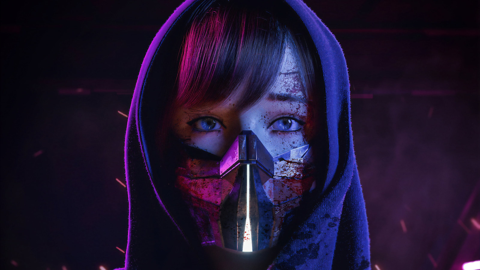 Wallpaper digital art, artwork, cyber, cyberpunk, neon, lights, neon lights • Wallpaper For You HD Wallpaper For Desktop & Mobile