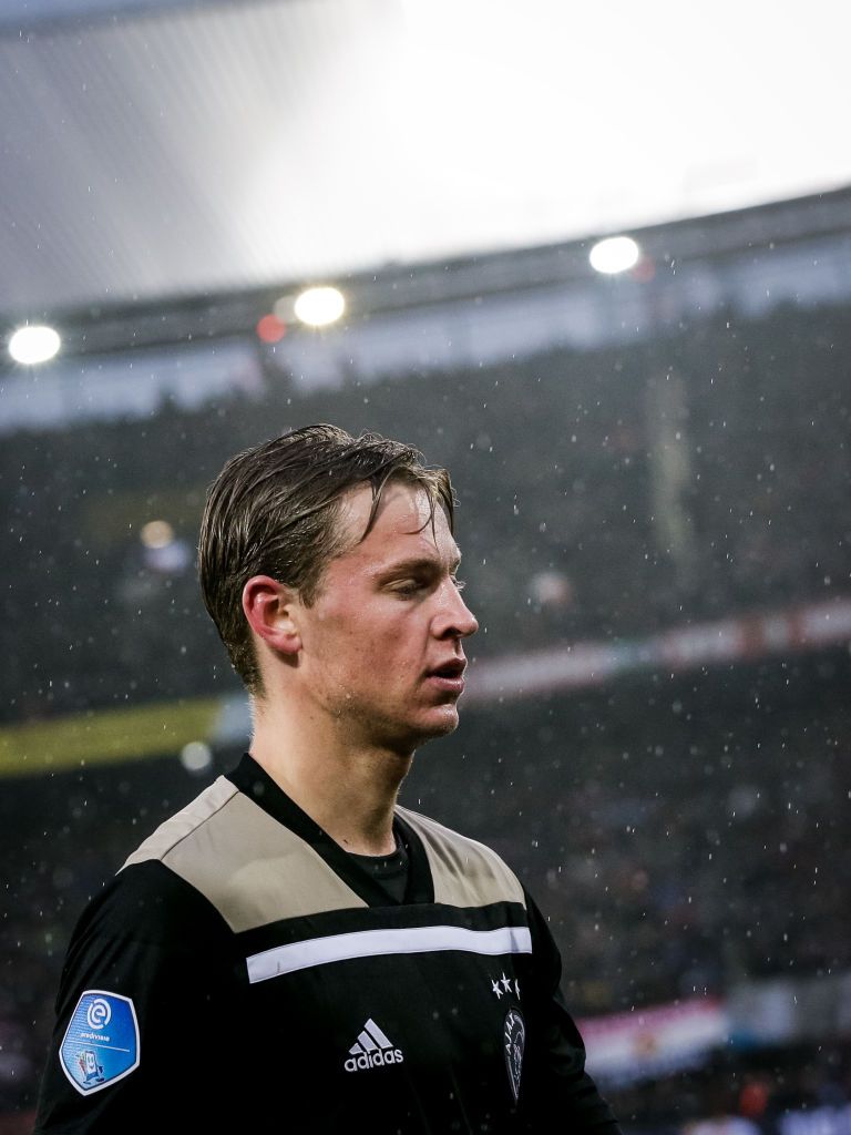 Frenkie de Jong of Ajax, disappointed after the game during the Dutch. Football, Soccer boys, Football picture
