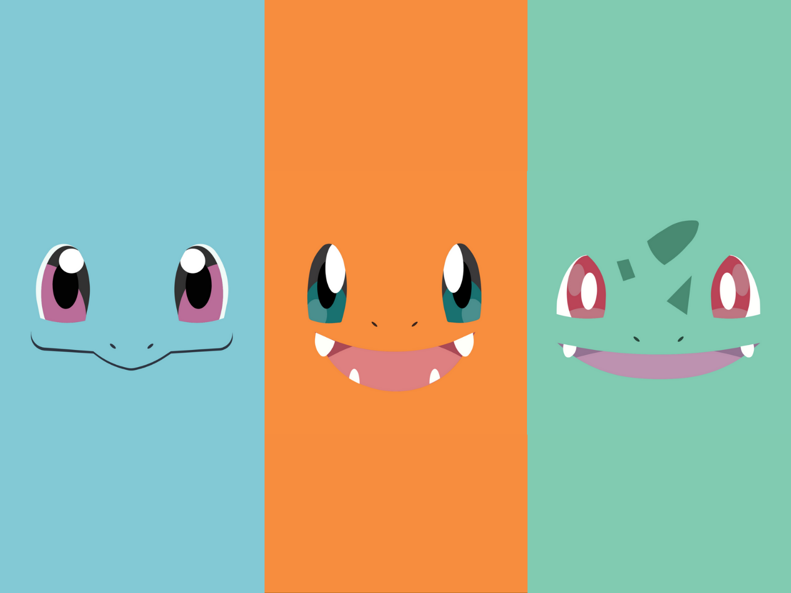 kanto starter pokemon wallpaper