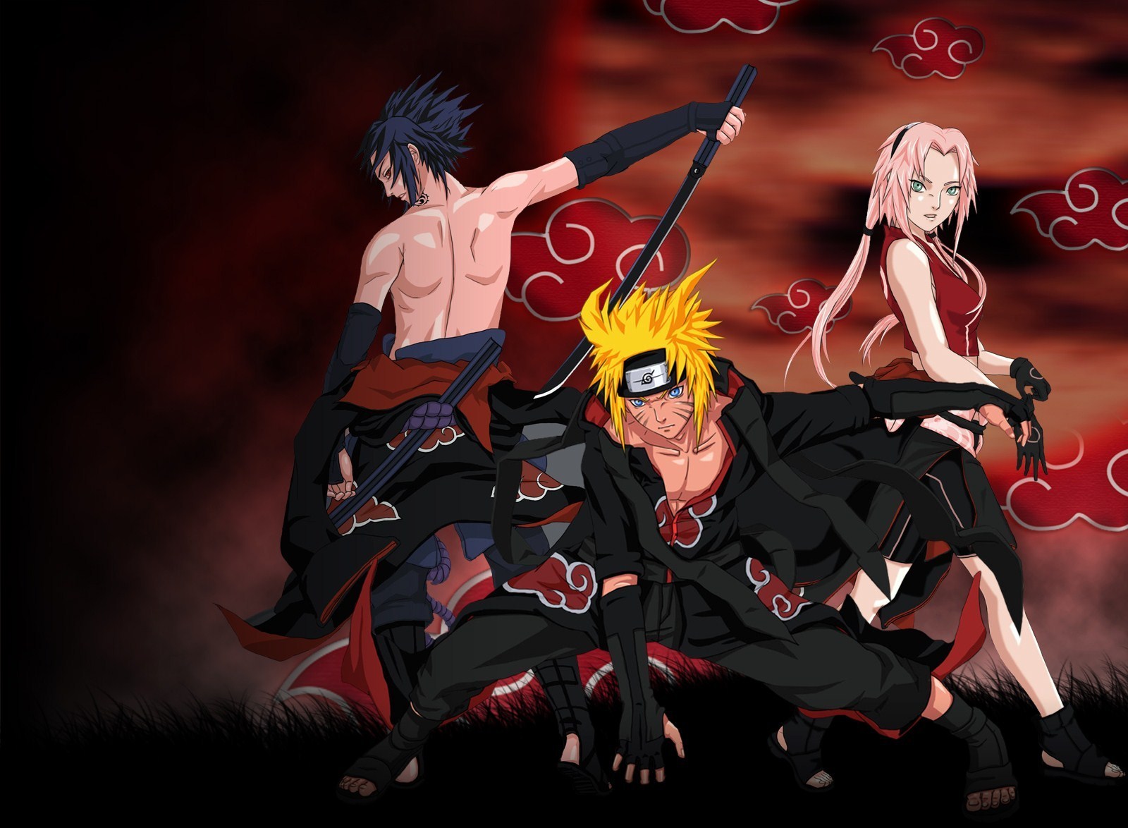 Anime Sasuke Sakura Naruto HD Wallpaper
