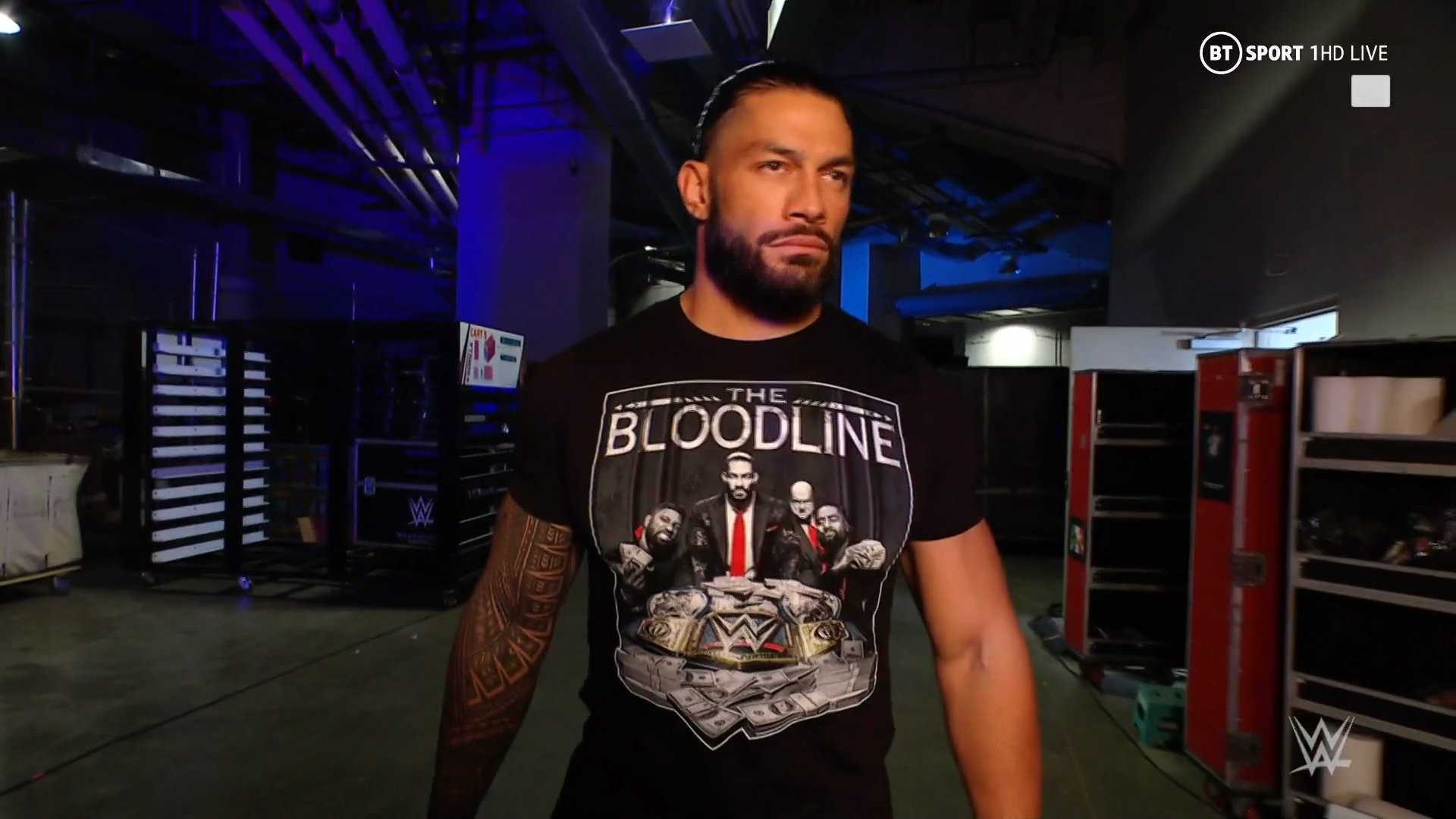WWE on BT Sport BLOODLINE SHIRT!!!
