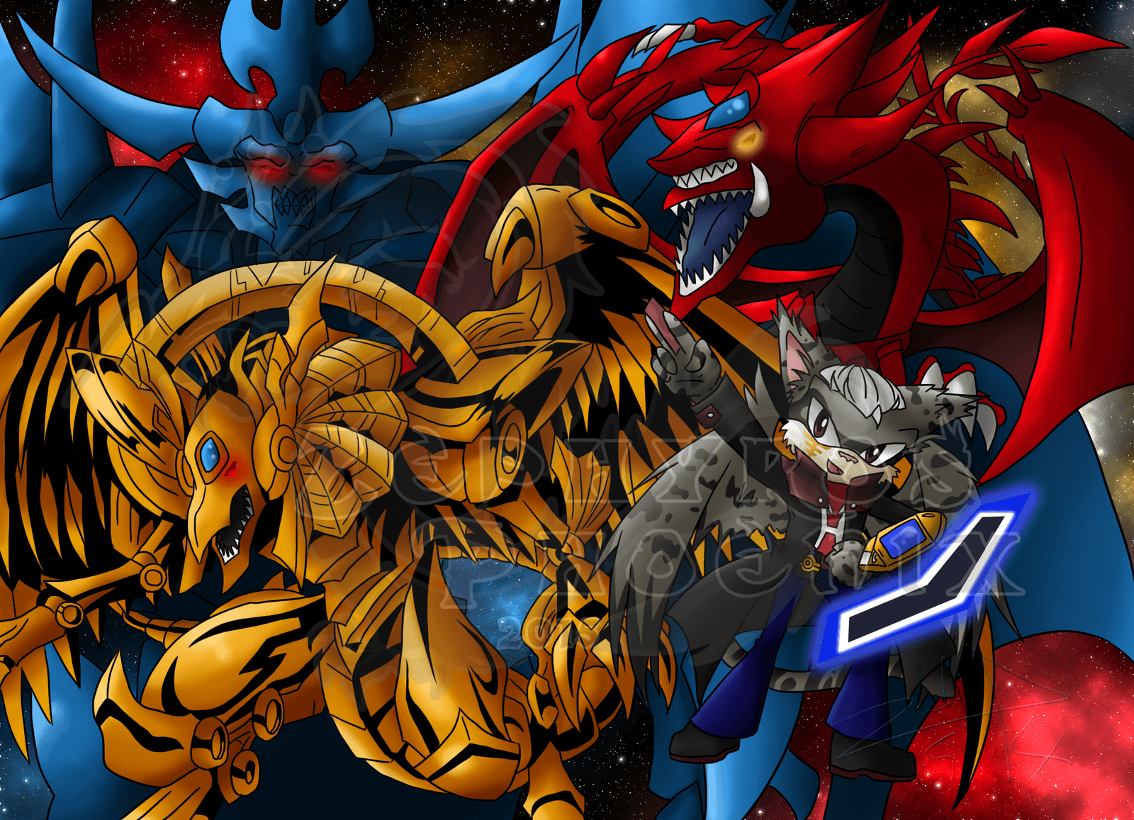 Yu Gi Oh! Egyptian God Cards Wallpaper Free Yu Gi Oh! Egyptian God Cards Background