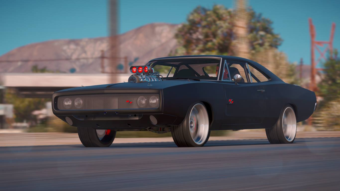 Dom's 1970 Dodge Charger (Furious 7) [Working Blower. Add On. LODs]