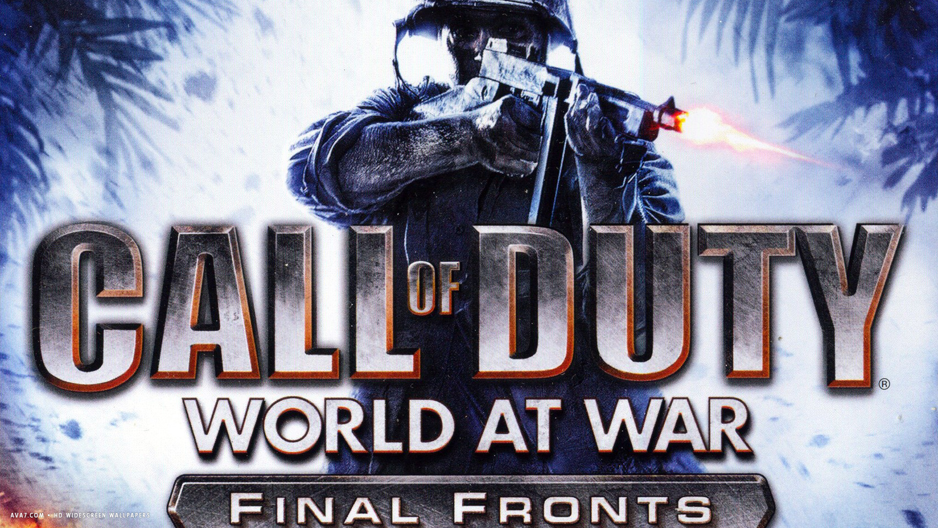 call of duty world at war final fronts game HD widescreen wallpaper / games background