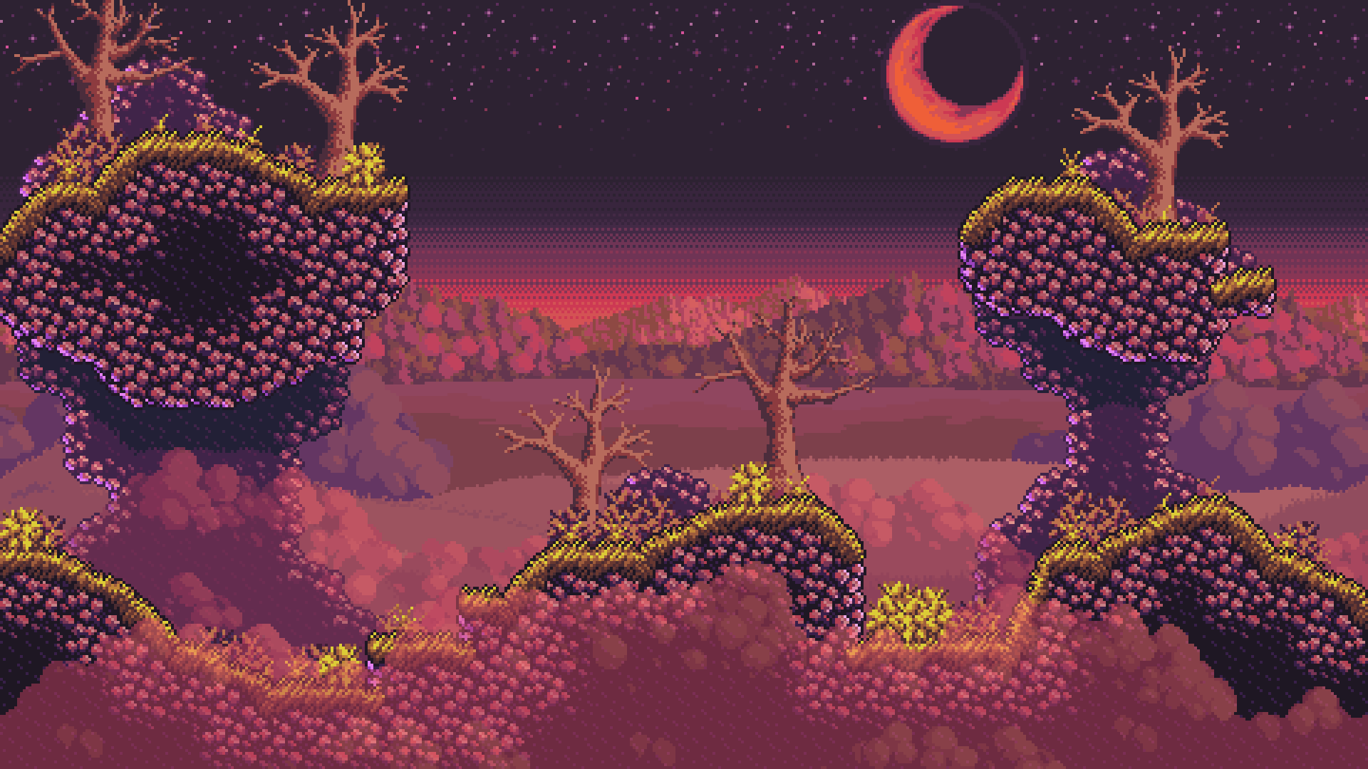 Pixel Halloween Background
