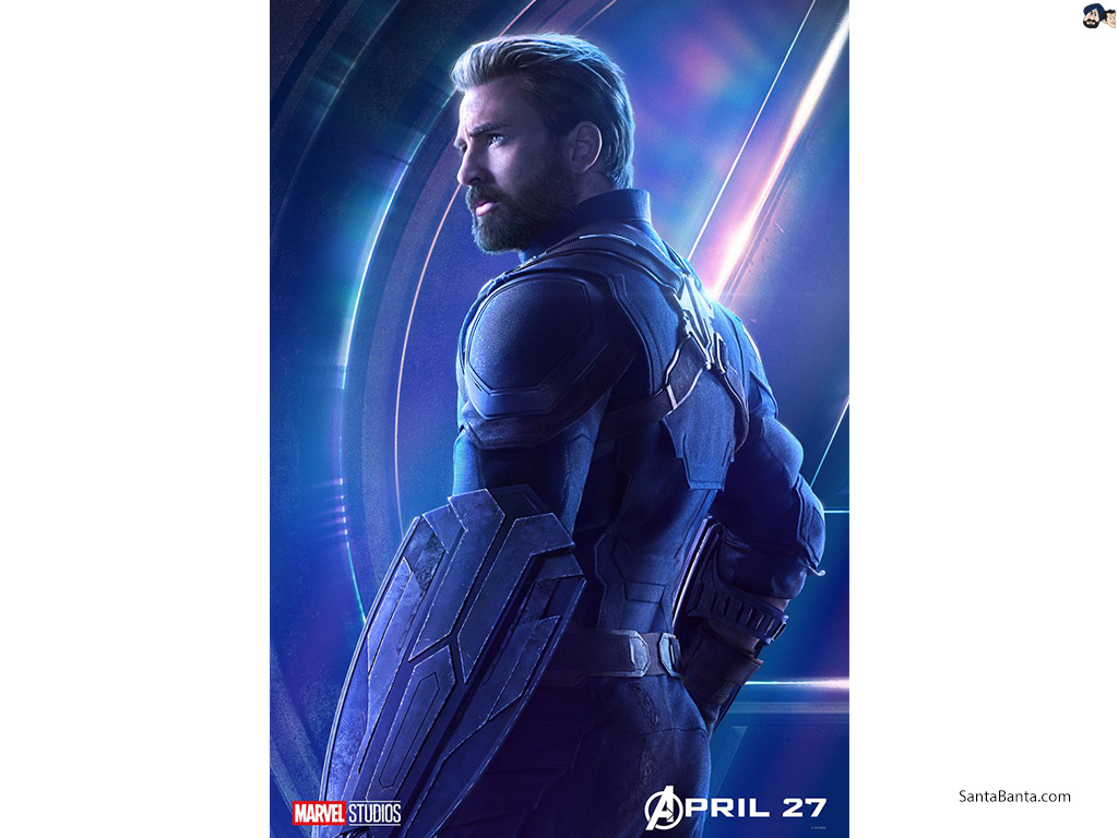 Chris Evans as Captain America in Avengers: Infinity War