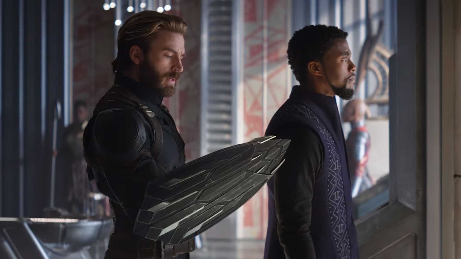 Captain America and Tchalla Avengers: Infinity War HD