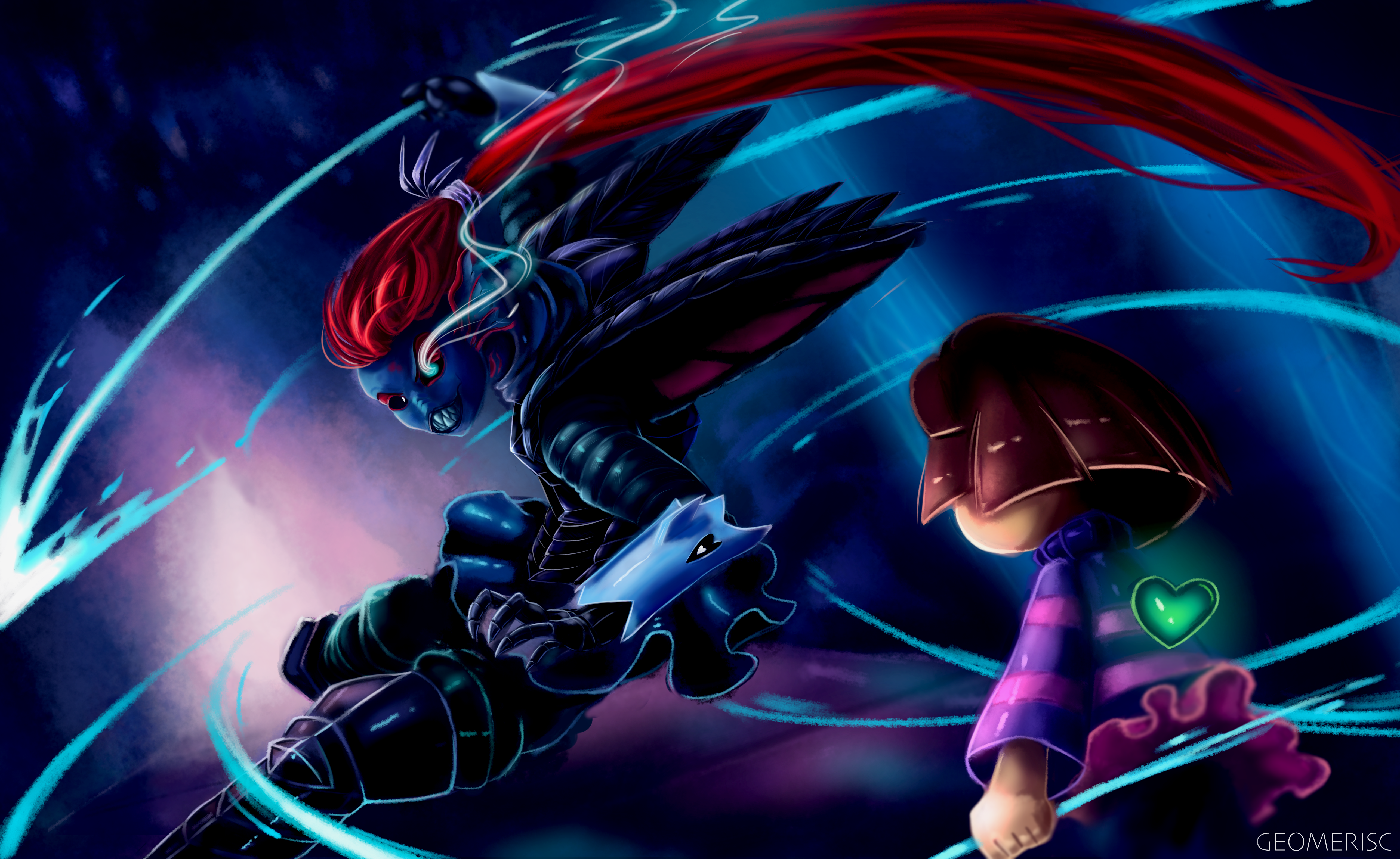 #Undertale, #Undyne, #Frisk, wallpaper. Mocah HD Wallpaper