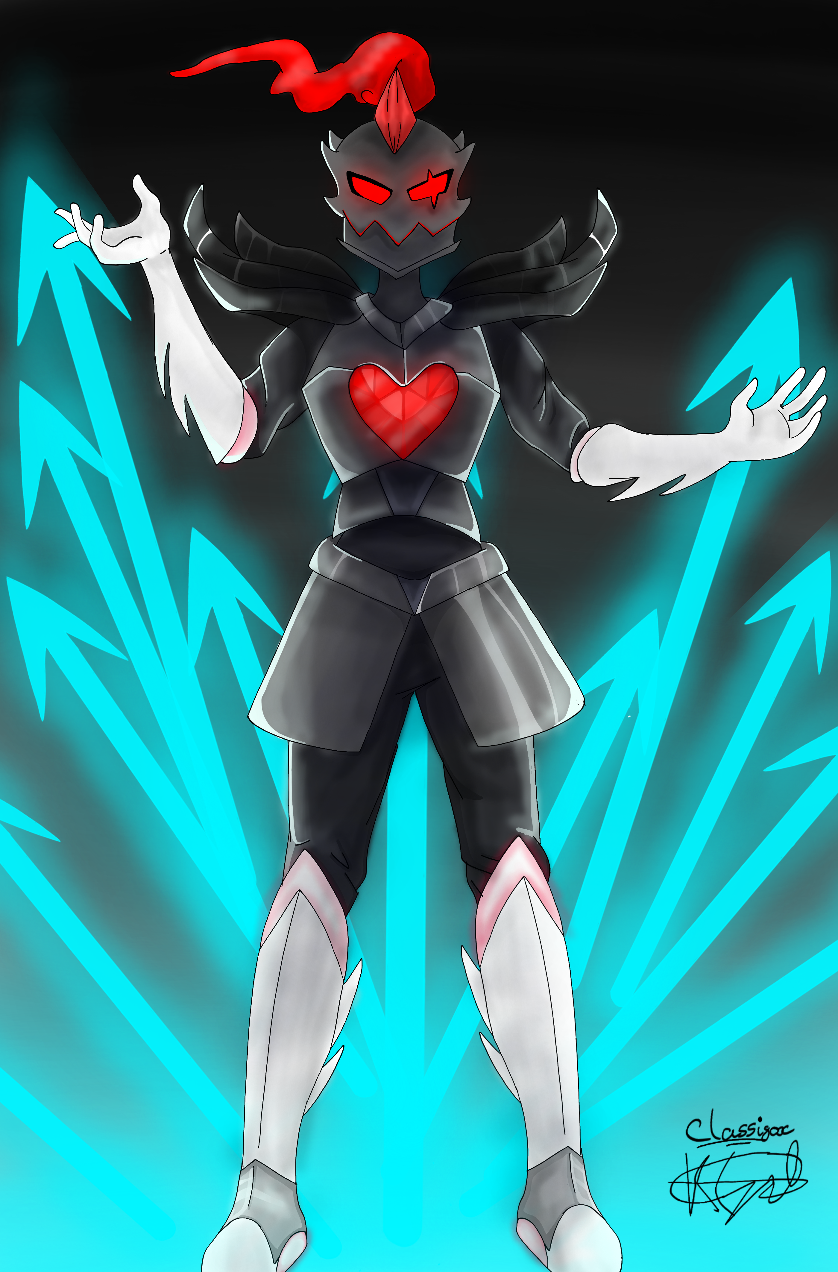 Undyne the true hero open collab with KC Springles: glitchtaleofficial