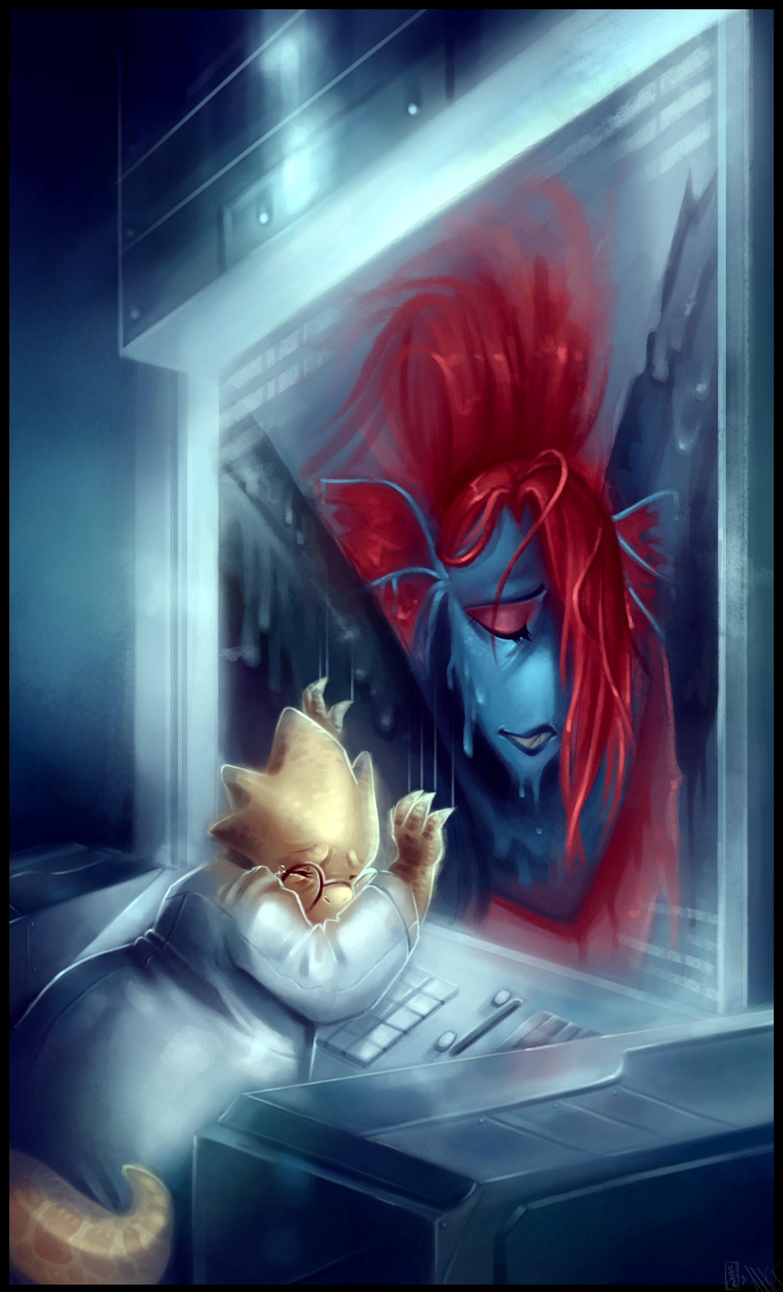 Undertale Genocide Undyne The Undying - ただクールな画像