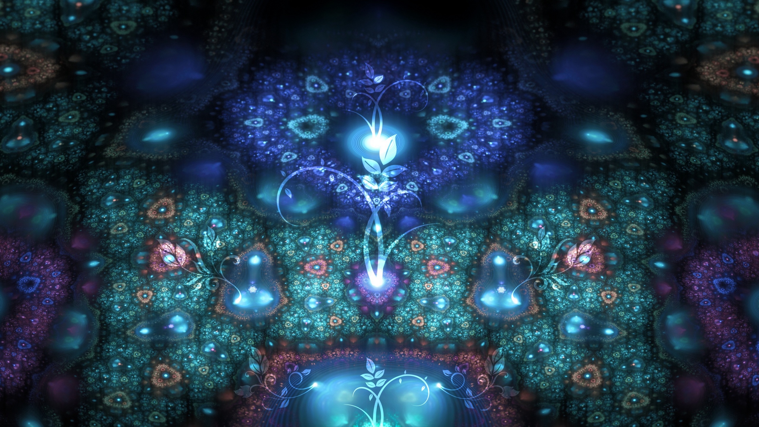 Wallpaper 4k fractal, patterns, flowers, shapes 4k Wallpaper