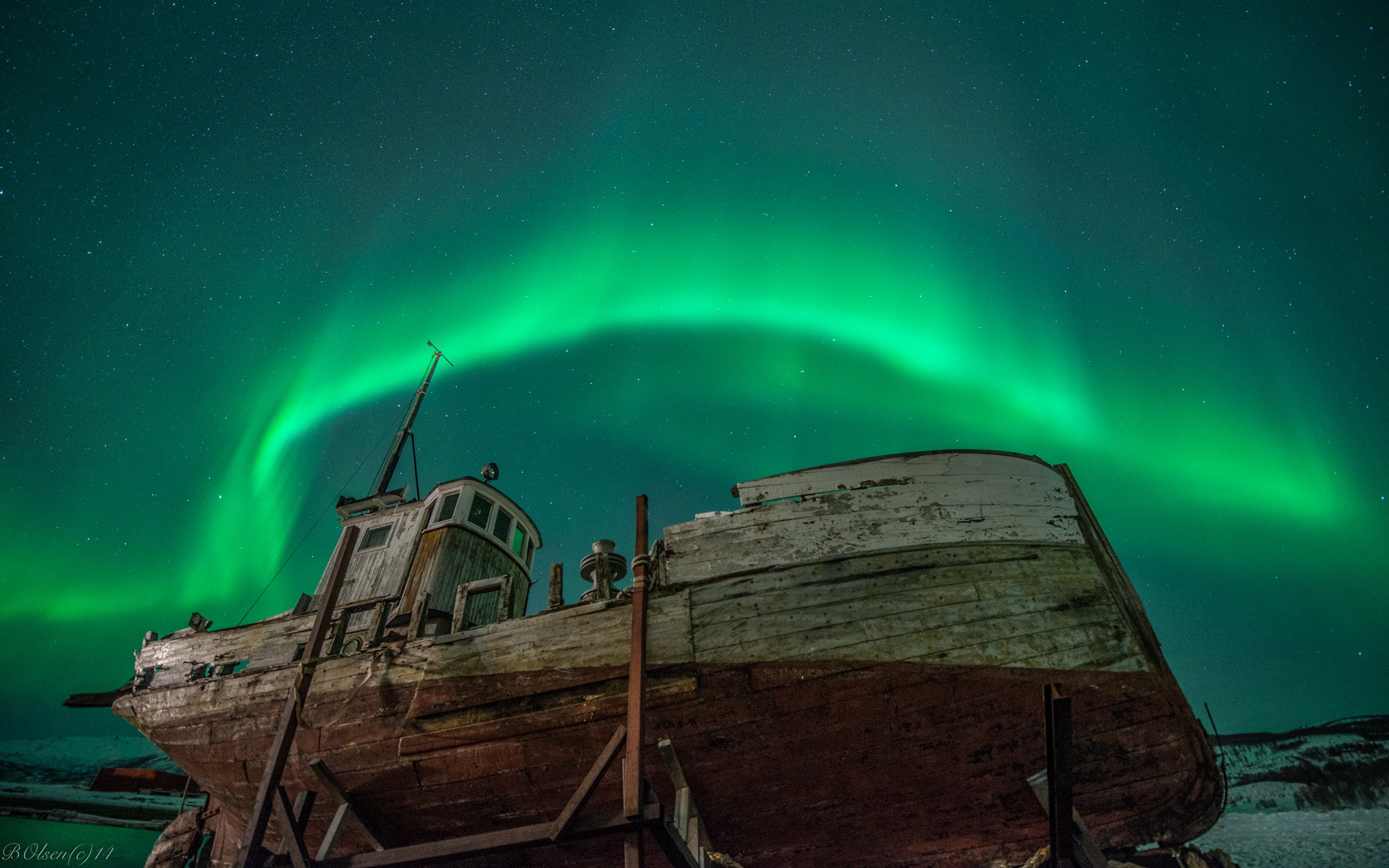 Новая земля северное сияние фото