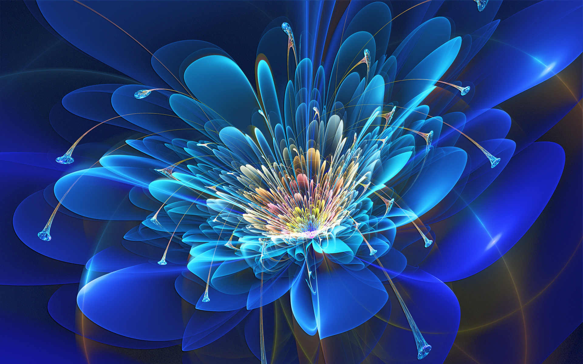 Abstract Fractal Flower wallpaper. Abstract Fractal Flower