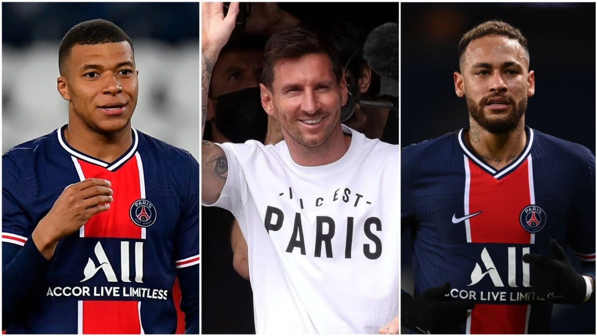 How Lionel Messi could line up at PSG alongside Neymar and Kylian Mbappe after transfer from Barcelona
