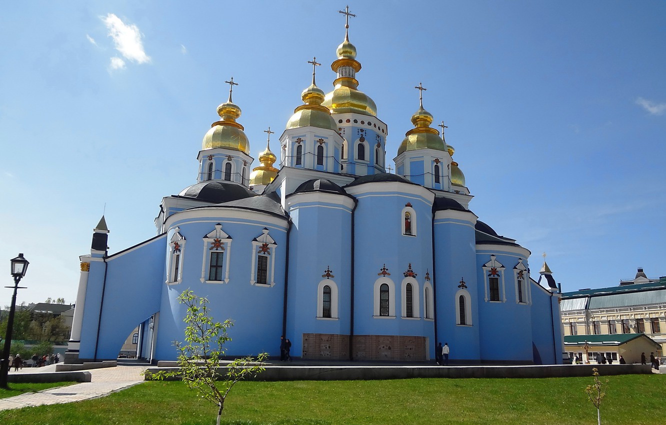 Wallpaper Church, Kiev, St. Michael's monastery, The Kyivan Patriarchate, Ukrainian Orthodox Church image for desktop, section город