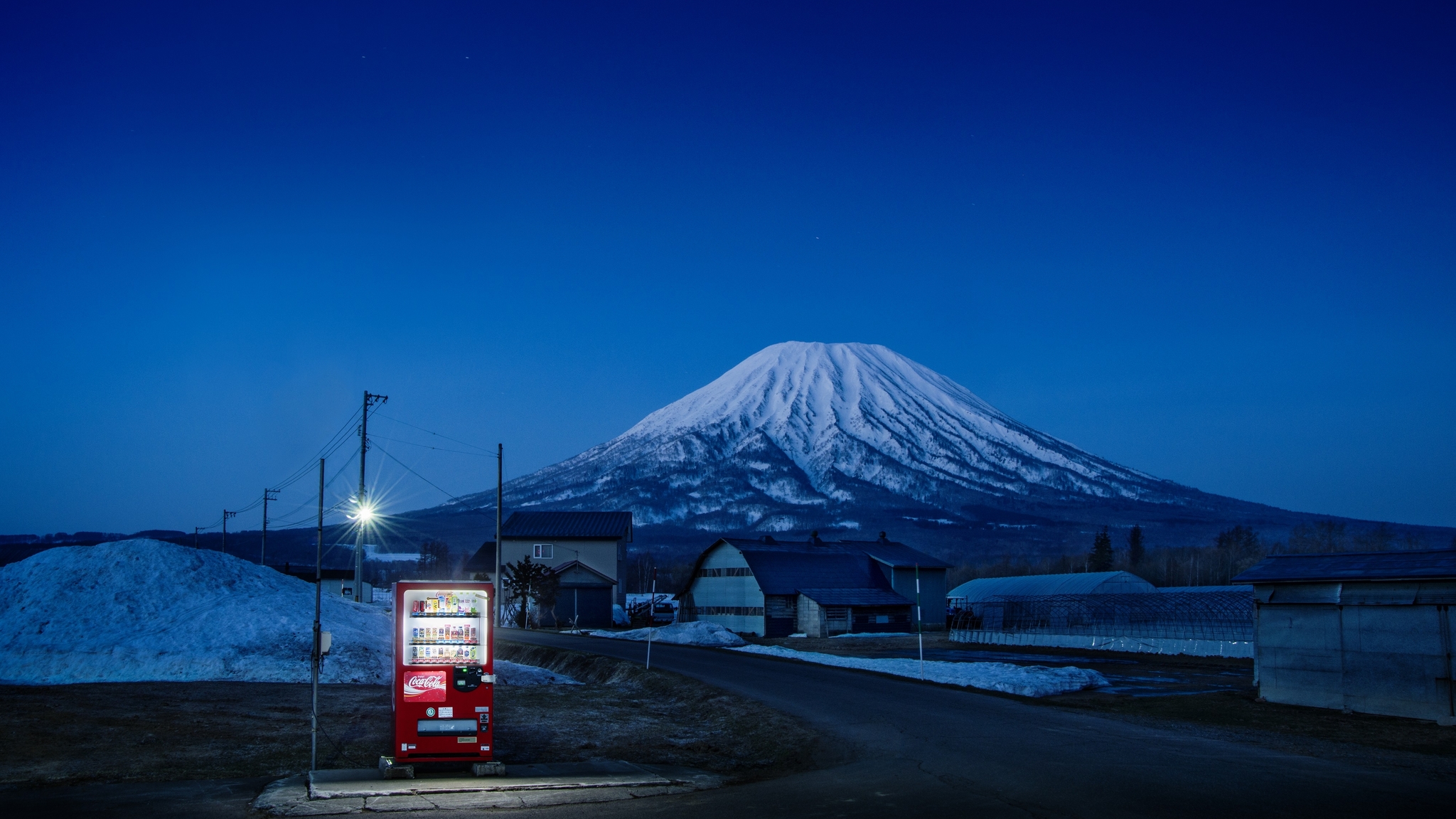 Vending Machine Japan Mount Fuji 4k 2048x1152 Resolution HD 4k Wallpaper, Image, Background, Photo and Picture
