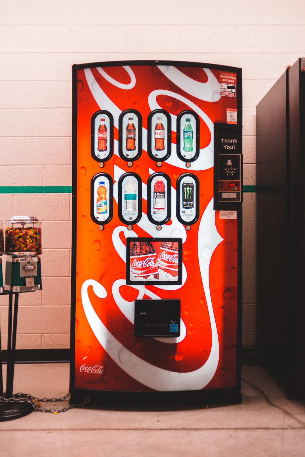 Red Coca Cola Soda Vending Machine Photo