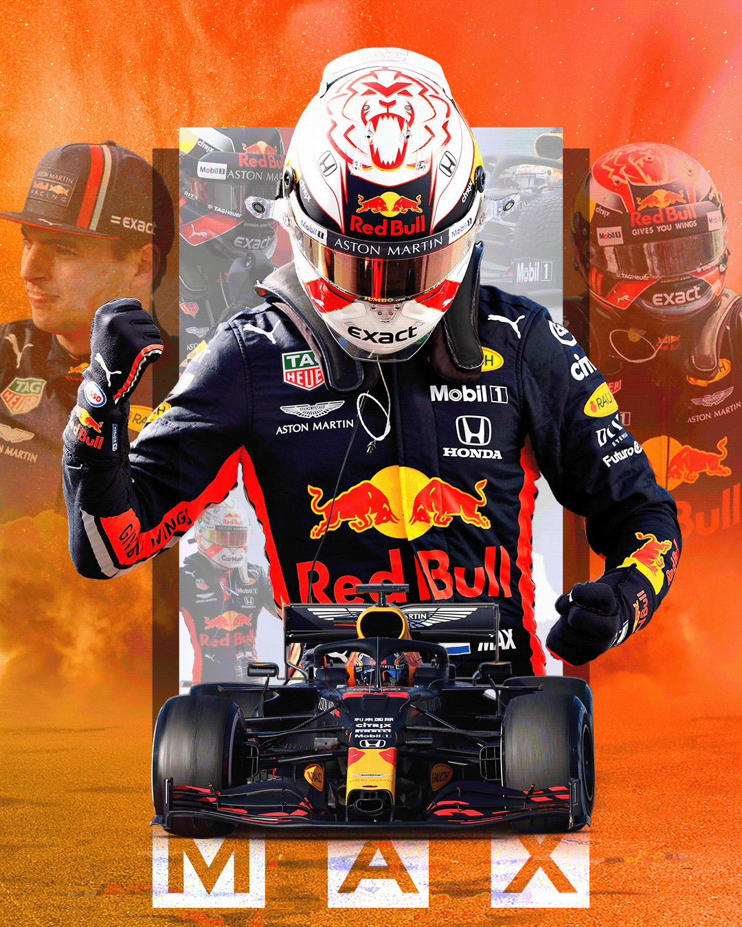 Max Verstappen Red Bull Artwork / Wallpaper