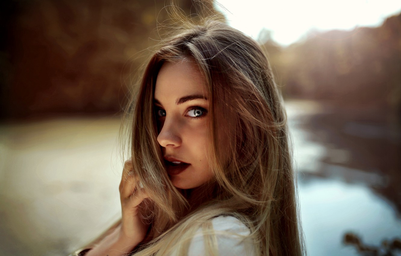 Wallpaper eyes, pretty, face, hair, beautiful girl, blonde, portrait, blondie image for desktop, section девушки