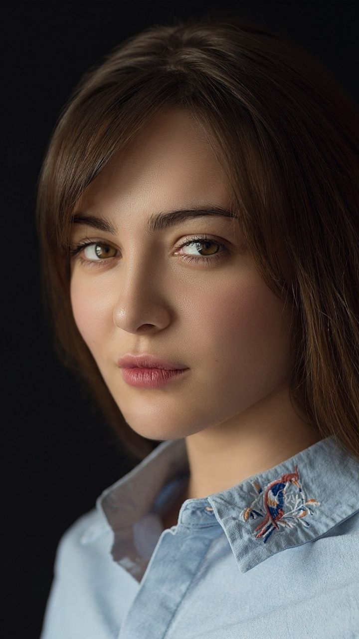 Download 720x1280 wallpaper Stare, portrait, attitude, woman, Samsung Galaxy mini S3, S5, Neo, Alpha, Sony Xperia C. Beautiful girl face, Beauty face, Beauty eyes