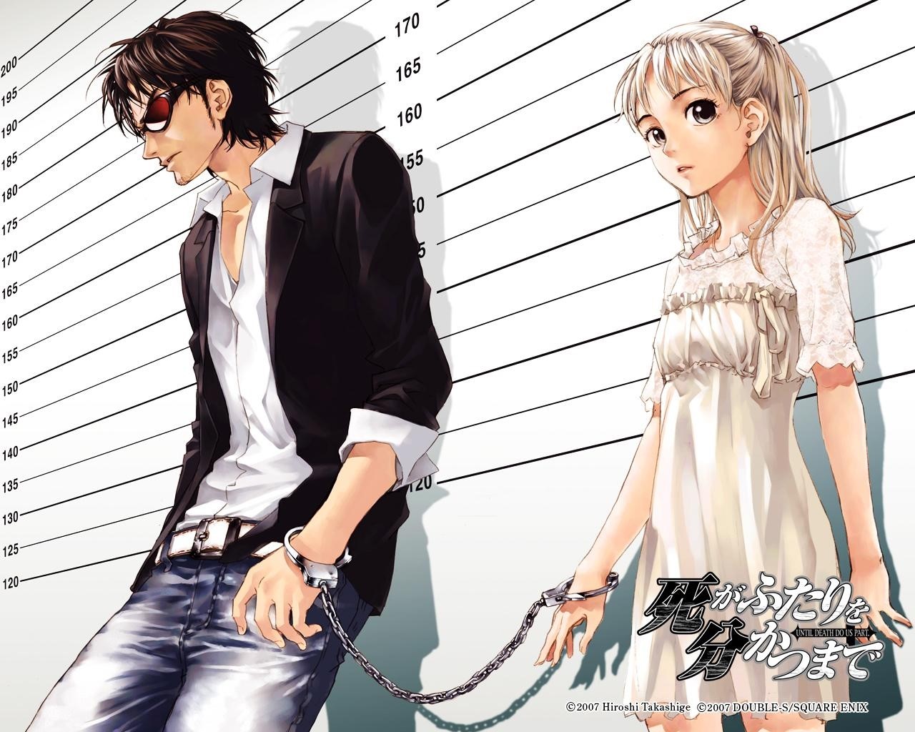 1280x1024 Boy, Till death do us part manga, Girl, Handcuffs, Criminals, Suspect wallpaper JPG