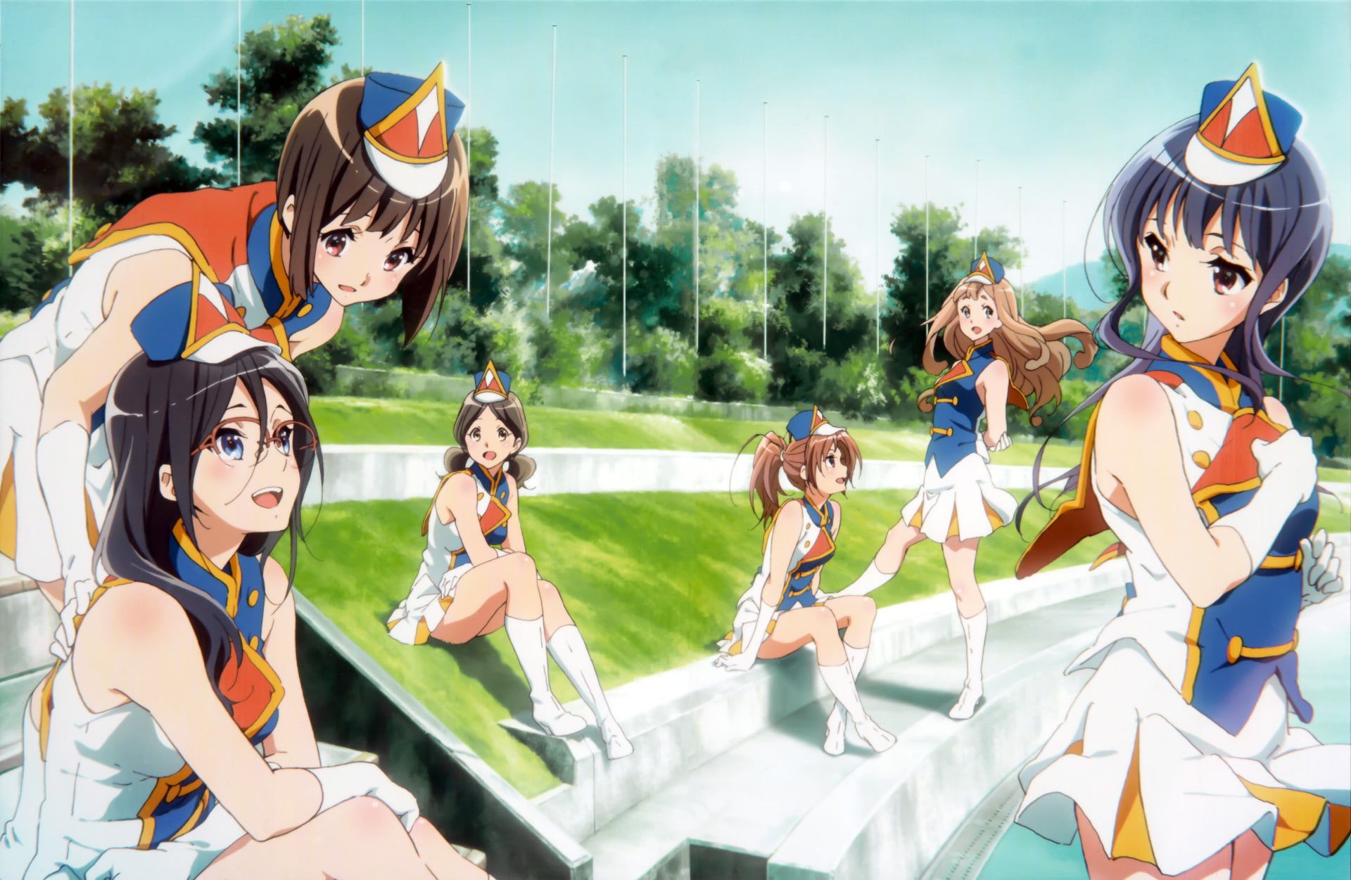 Anime Sound! Euphonium Asuka Tanaka Haruka Ogasawara Kaori Nakaseko Mizore Yoroizuka Natsuki Nakagawa Yuuko Yoshikawa. Anime, Euphonium, Original wallpaper