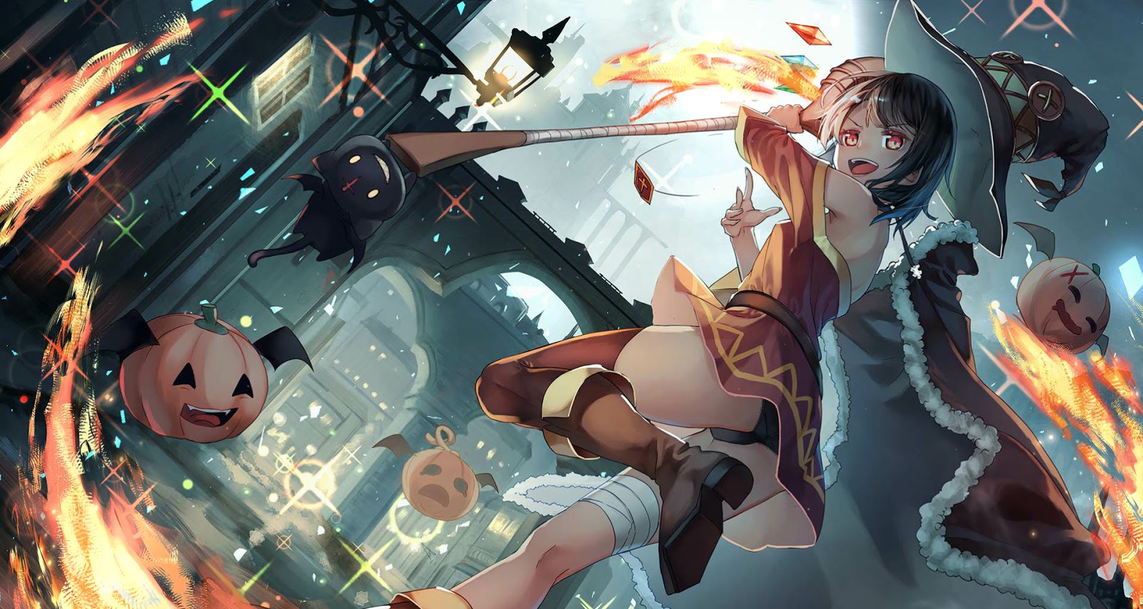 Megumin Anime Girl Witch Wallpaper Pc