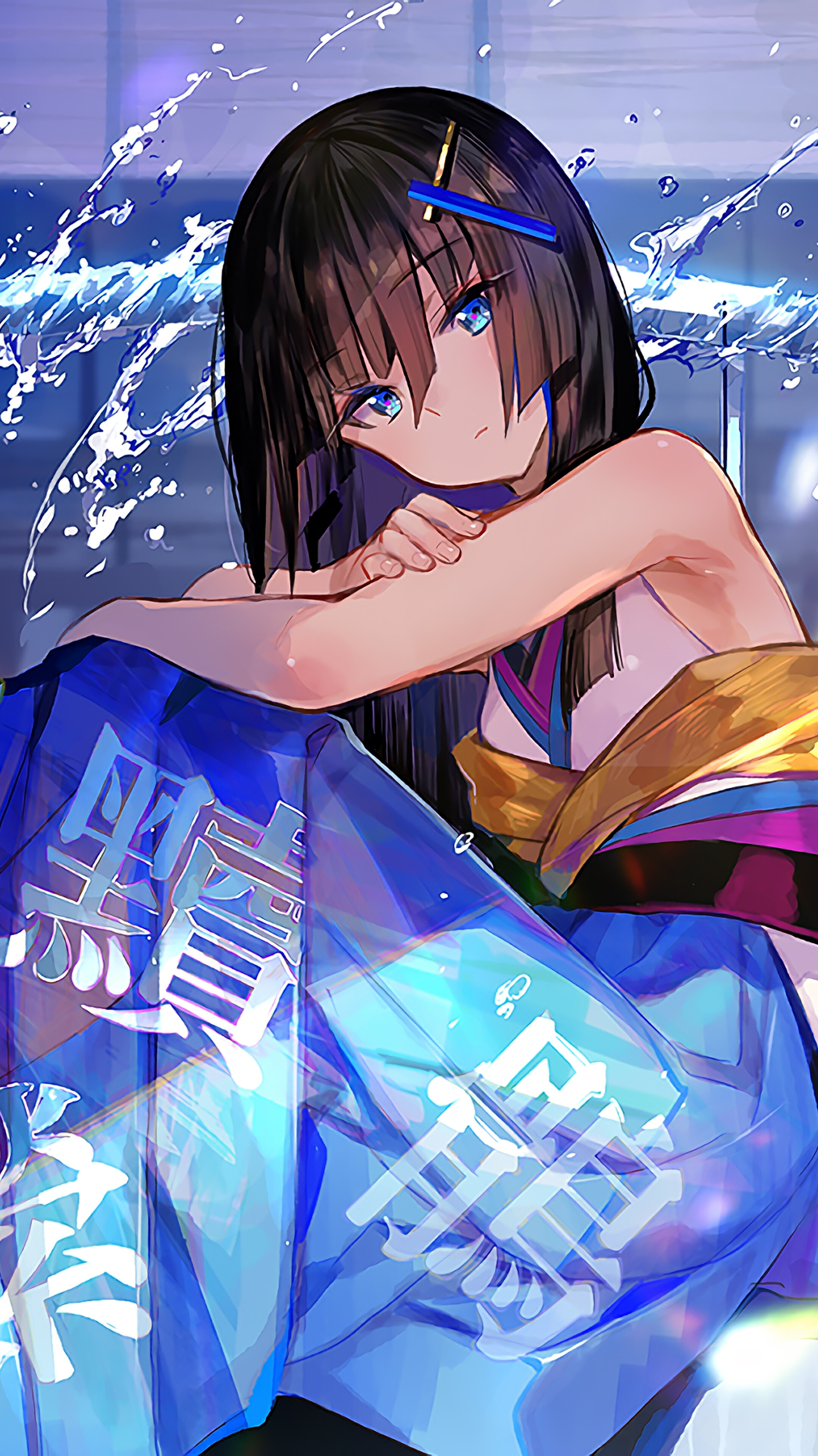 Anime, Girl, Katana, 4K phone HD Wallpaper, Image, Background, Photo and Picture. Mocah HD Wallpaper